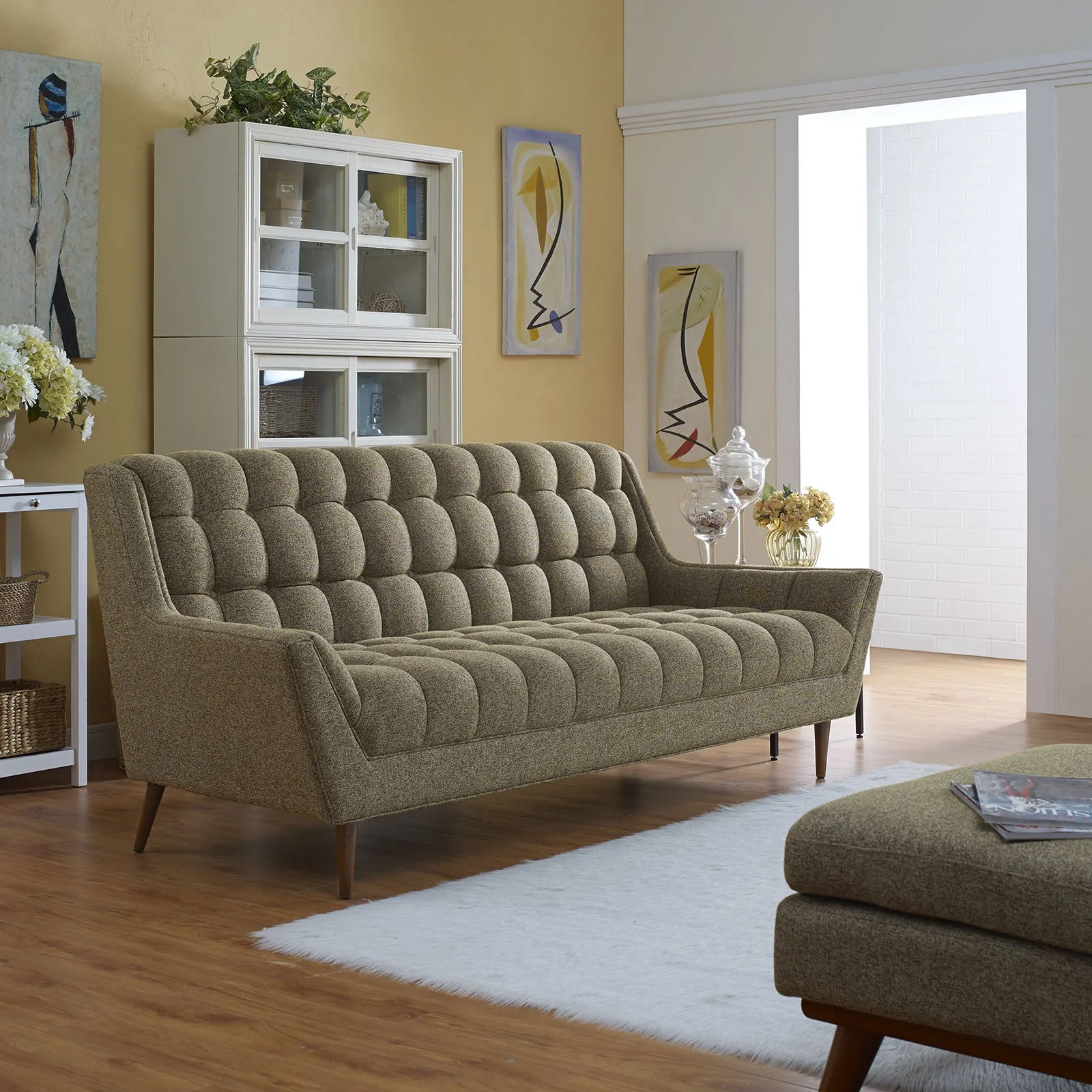 Reborn Fabric Sofa Oatmeal - Image 5