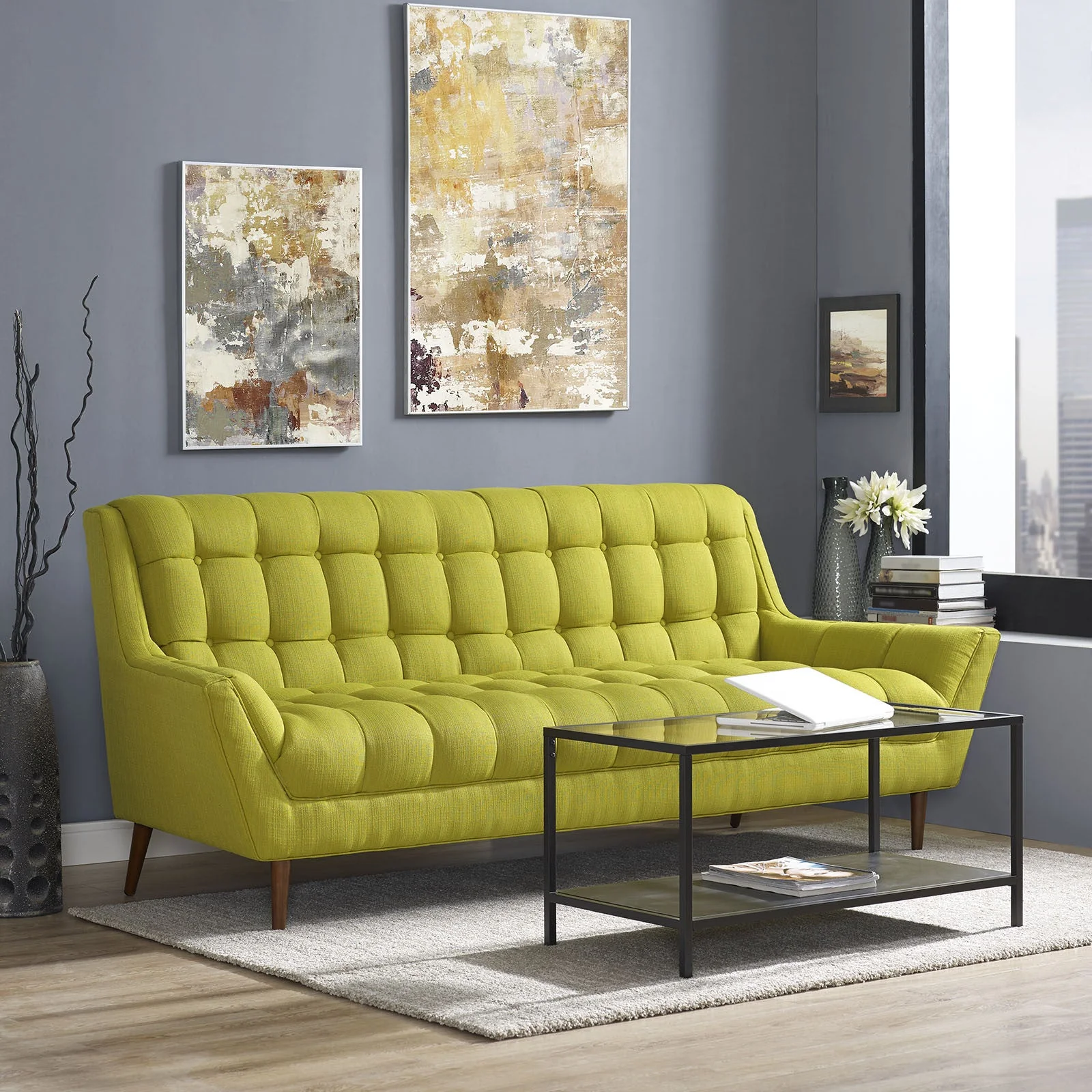 Reborn Fabric Sofa Wheatgrass - Image 5