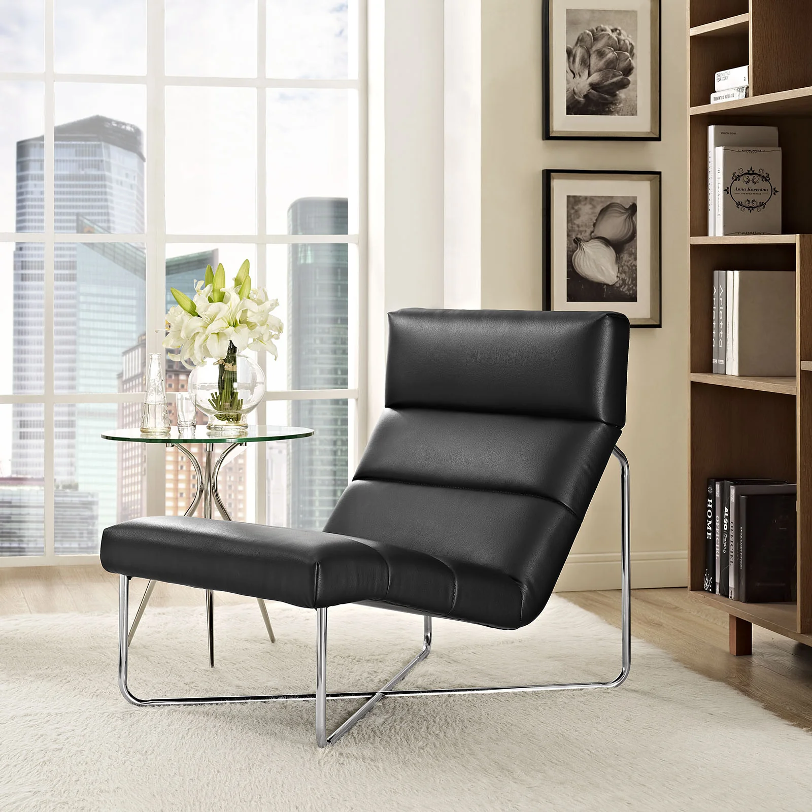 Rectify Lounge Chair Black - Image 4