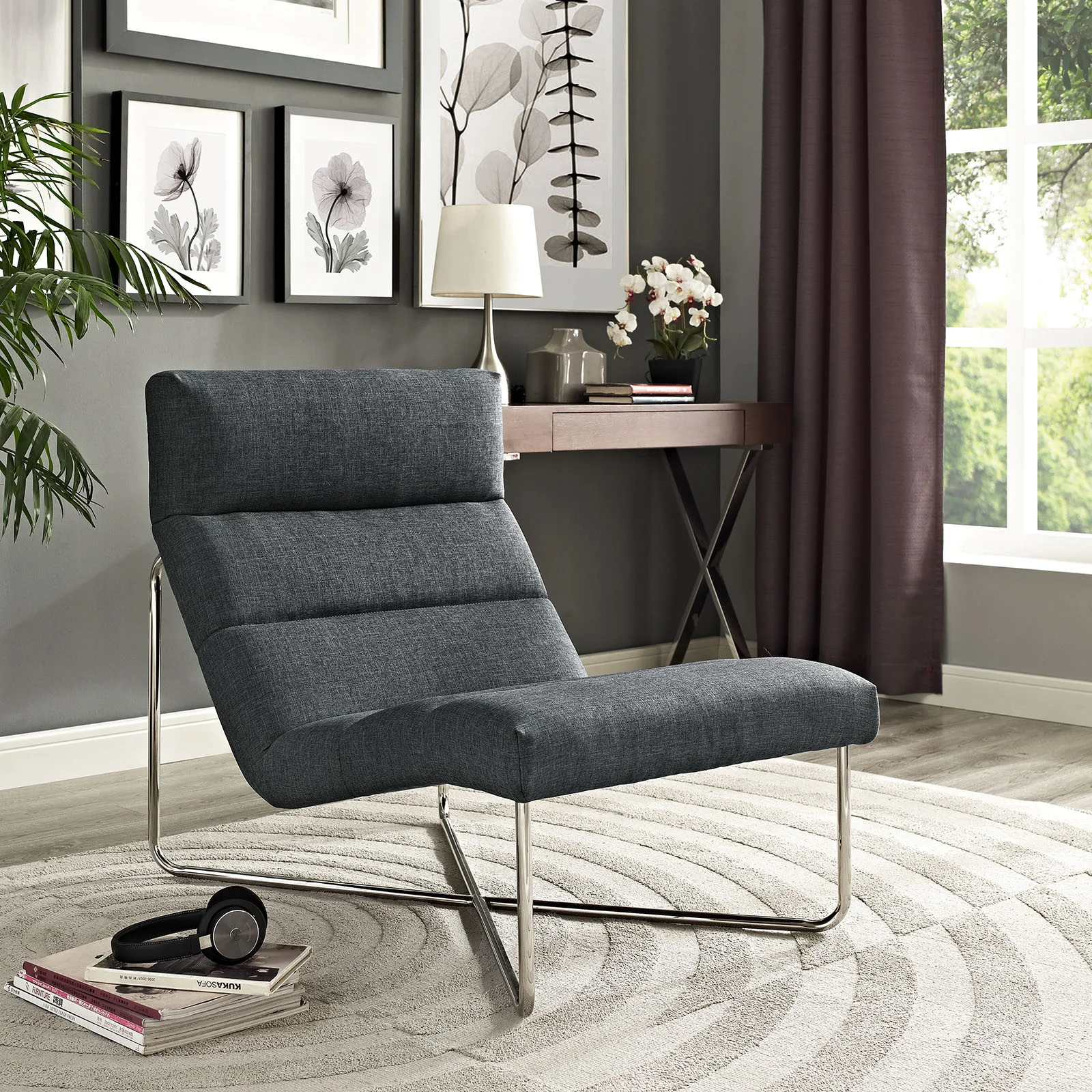 Rectify Lounge Chair Gray - Image 4