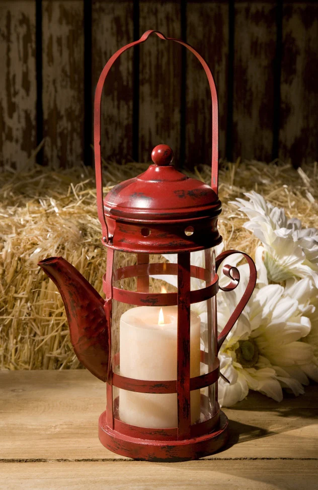Red Teapot Lantern - Image 2