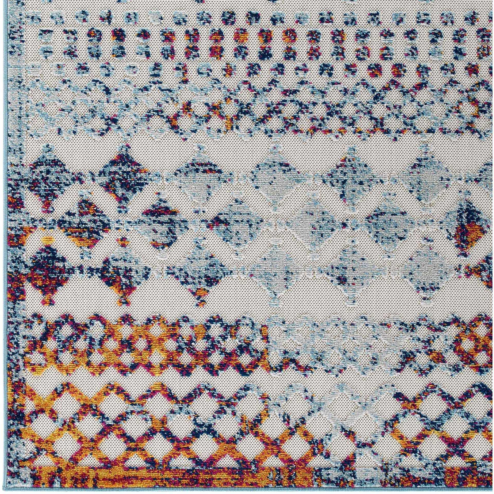 Redcliff Diamond Area Rug Multicolored - Image 2