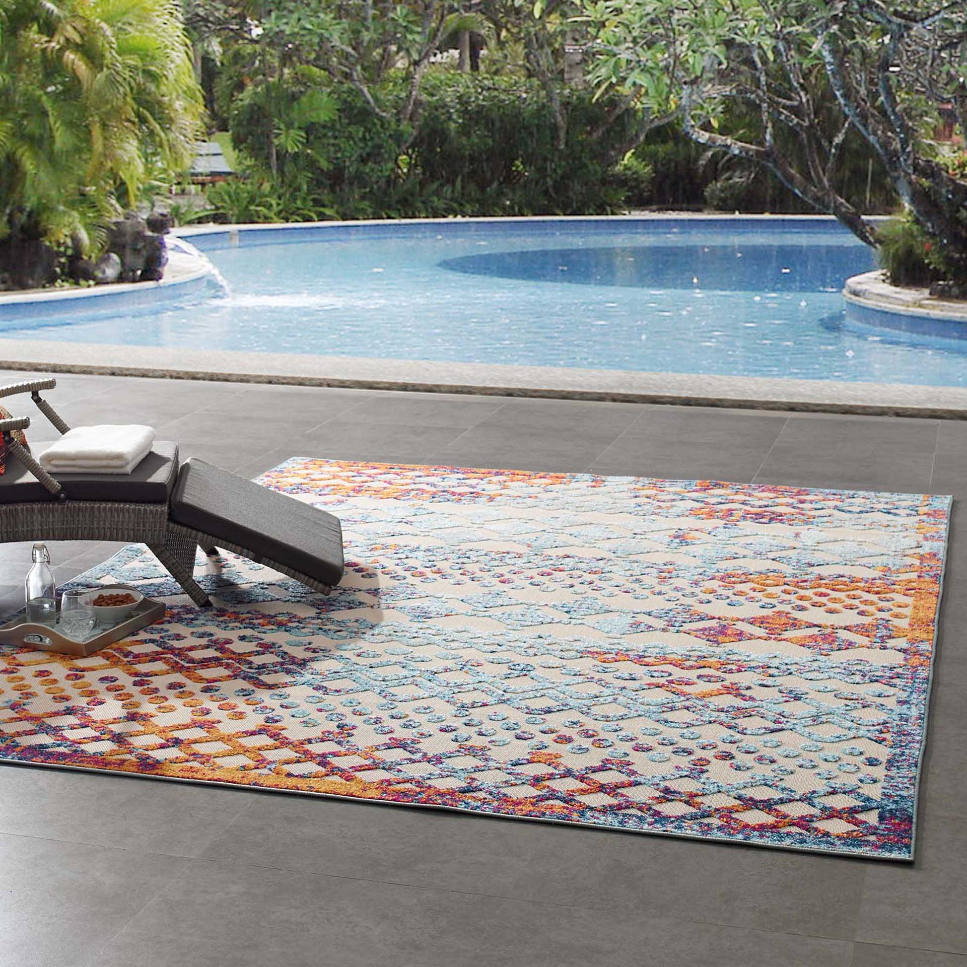 Redcliff Diamond Area Rug Multicolored - Image 8