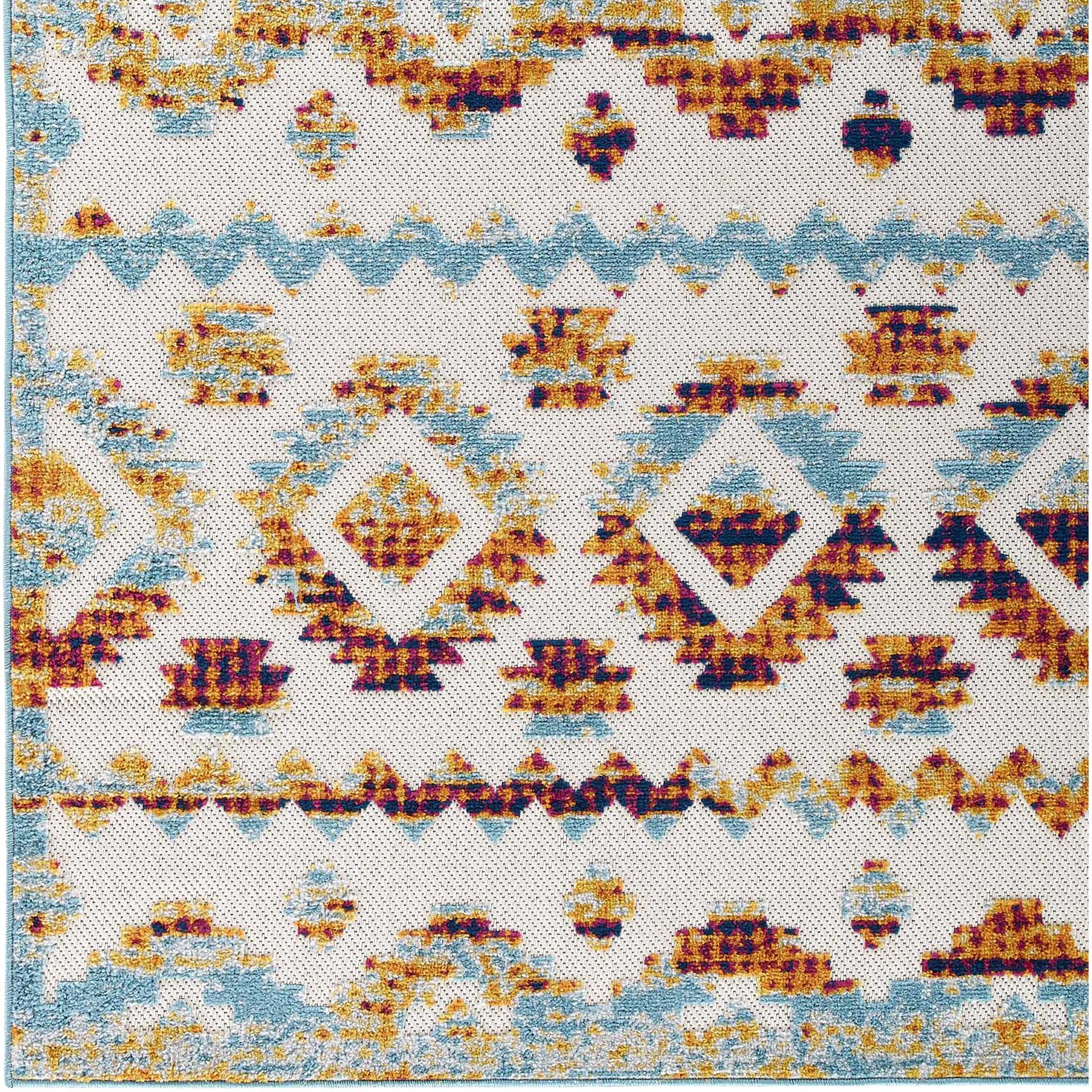 Redcliff Diamond Trellis Area Rug Multicolored - Image 2