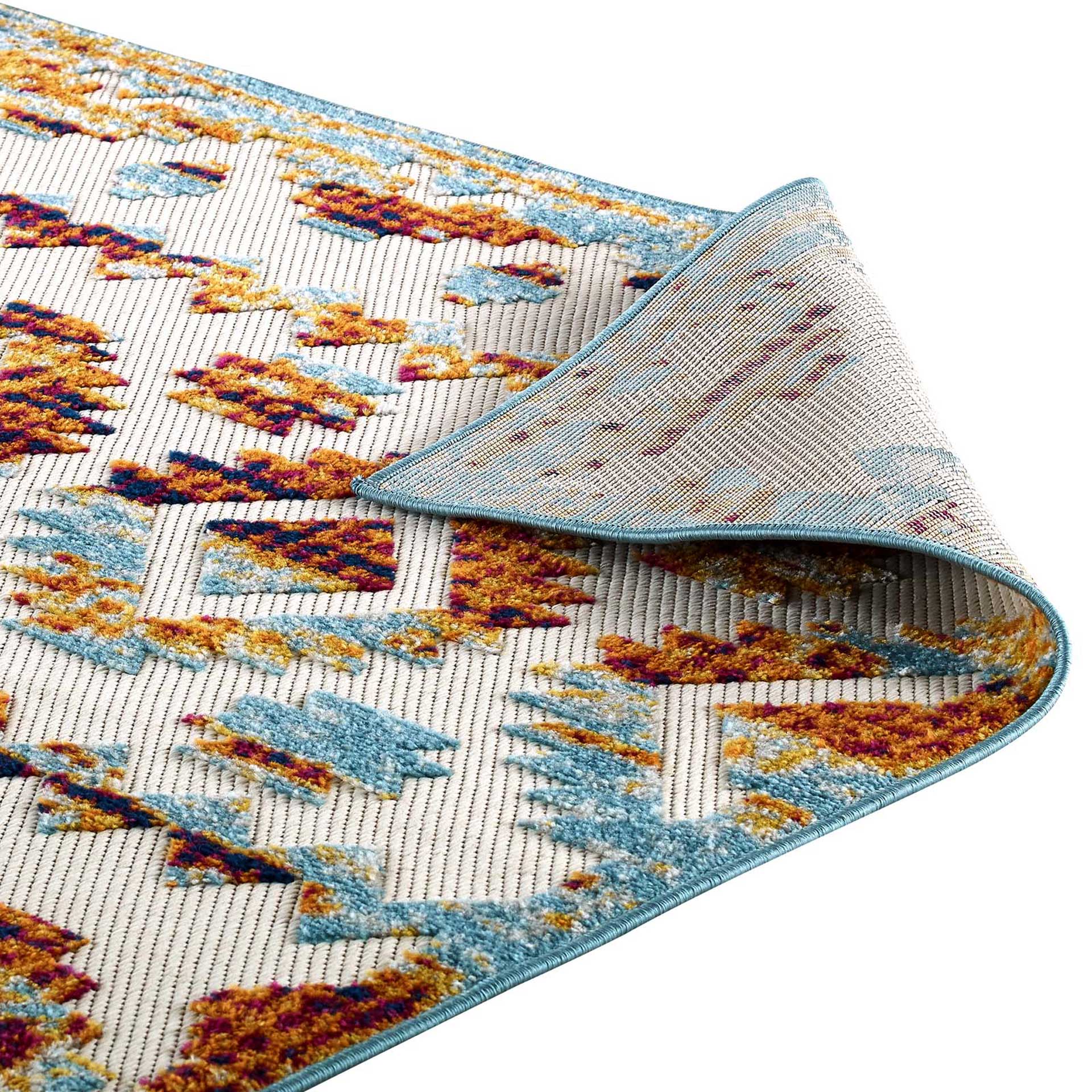 Redcliff Diamond Trellis Area Rug Multicolored - Image 4