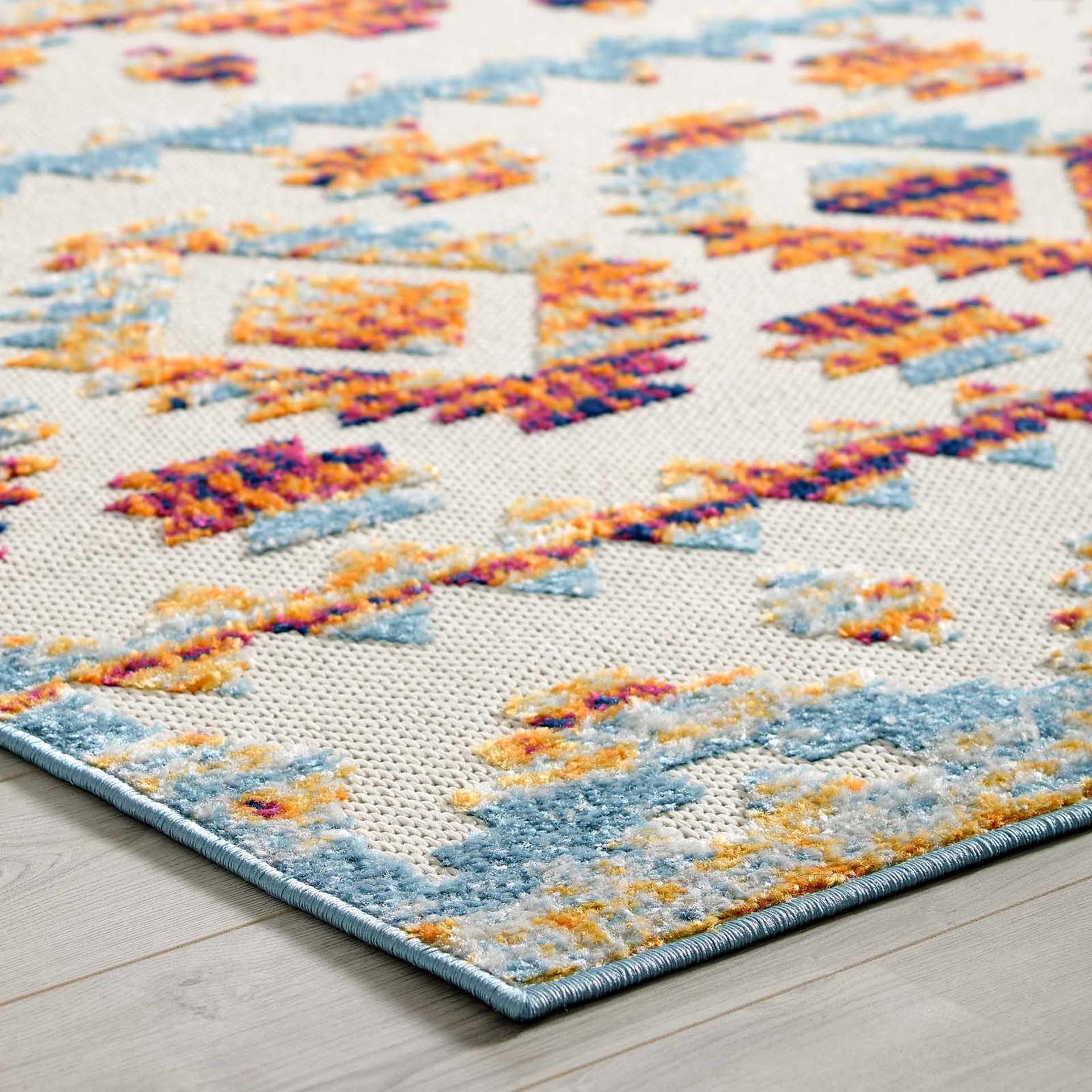 Redcliff Diamond Trellis Area Rug Multicolored - Image 5
