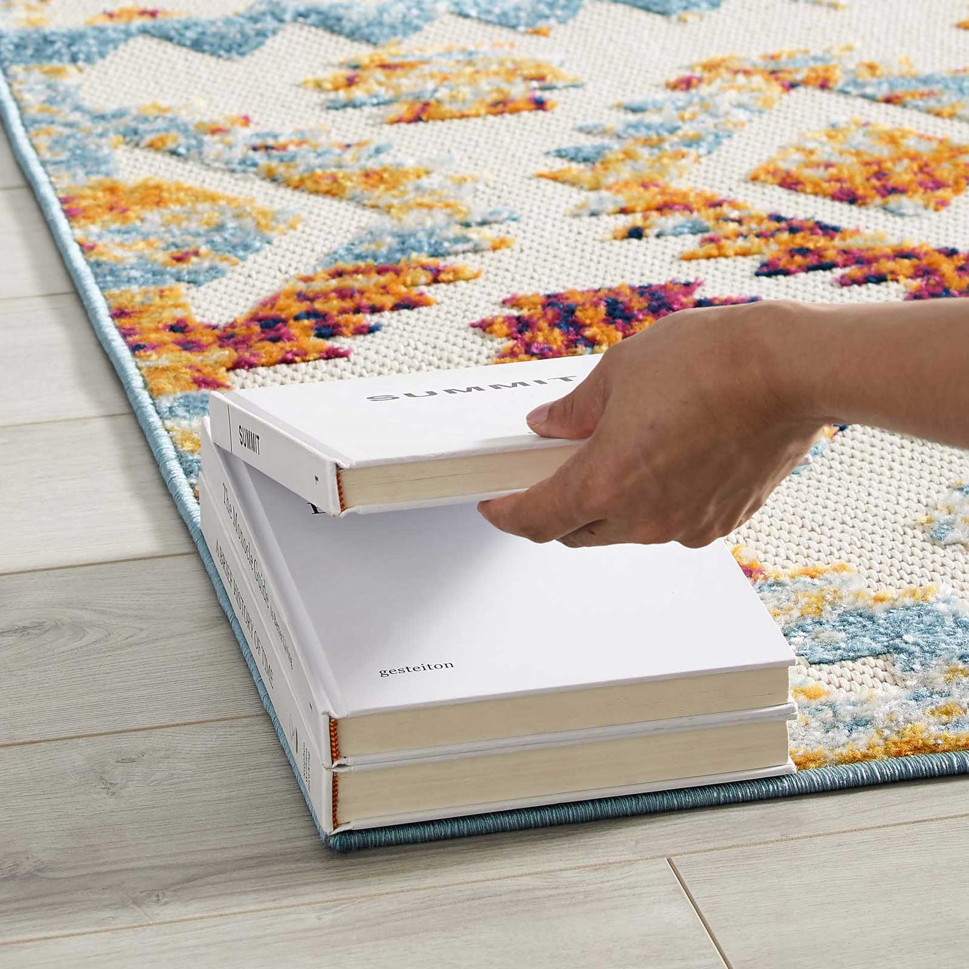 Redcliff Diamond Trellis Area Rug Multicolored - Image 6