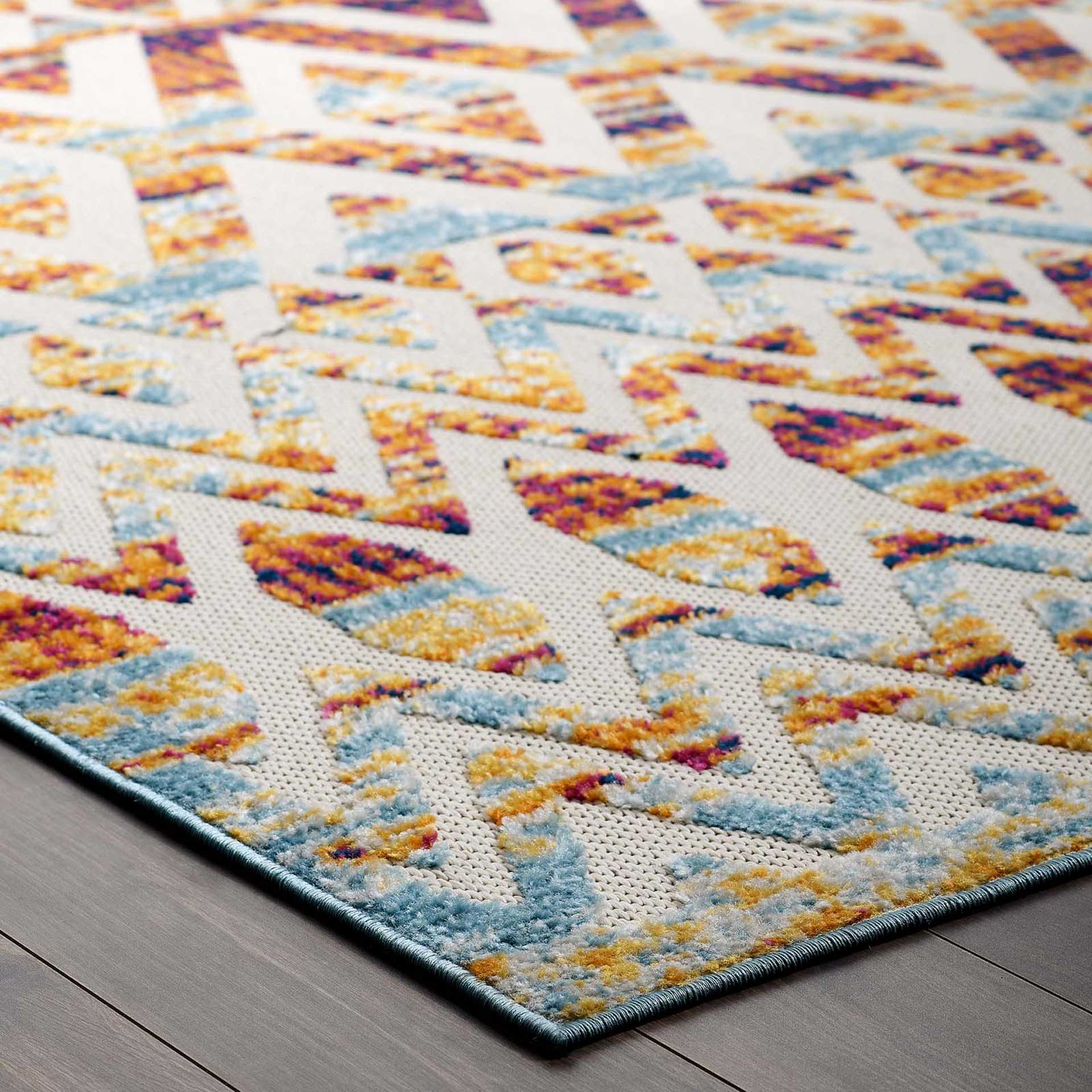 Redcliff Distressed Area Rug Multicolored - Image 5