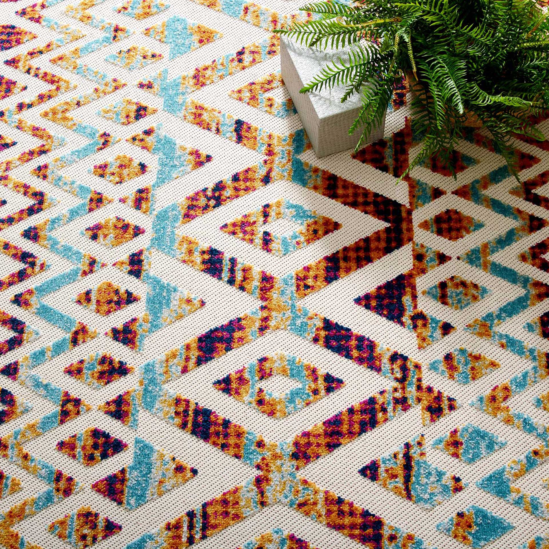 Redcliff Distressed Area Rug Multicolored - Image 7