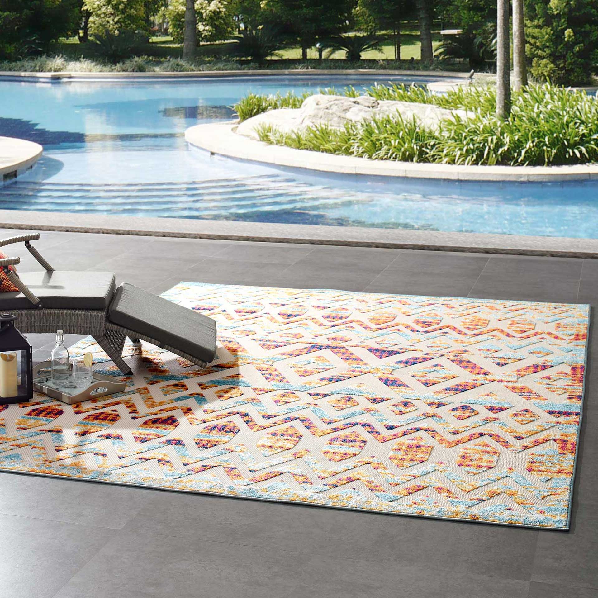 Redcliff Distressed Area Rug Multicolored - Image 8