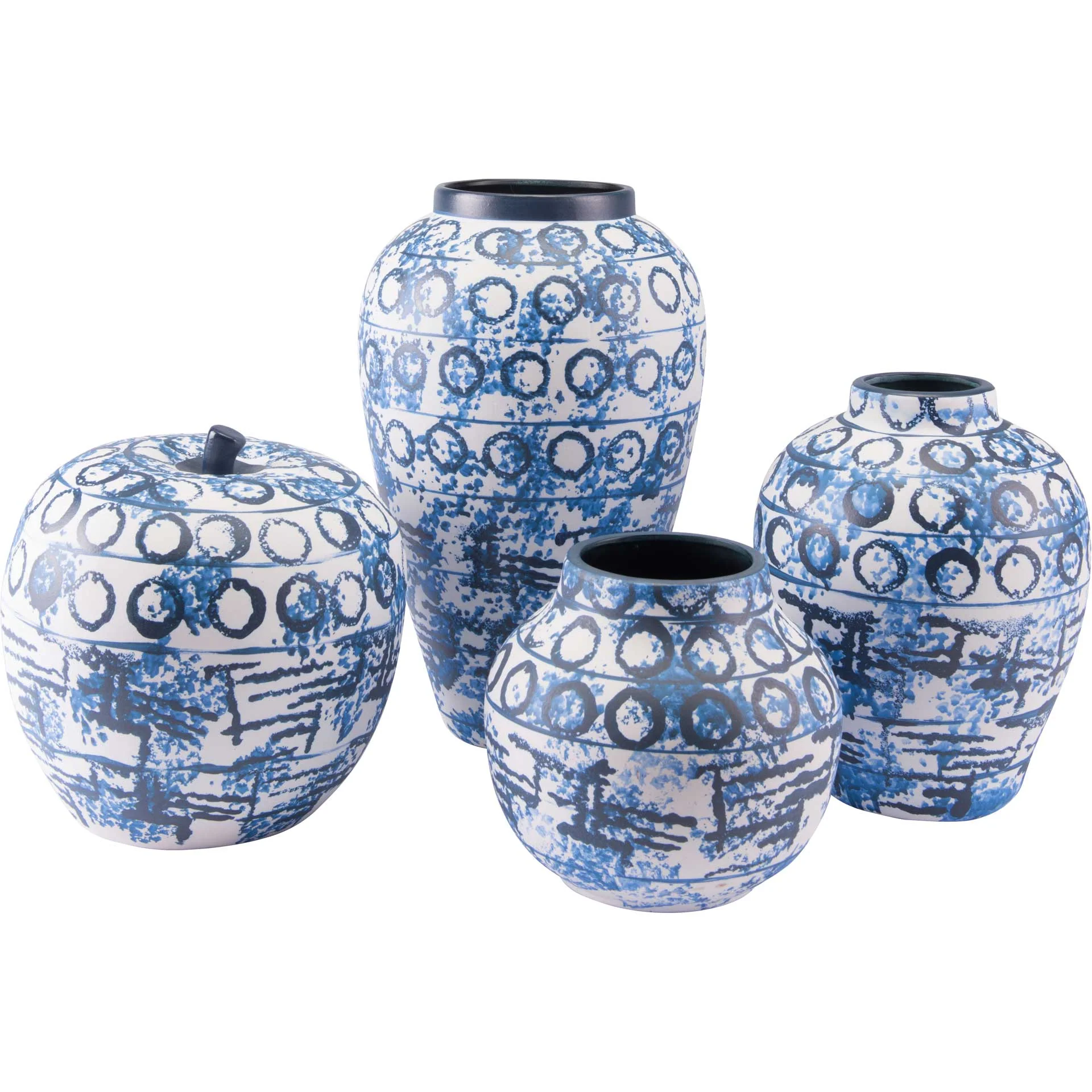 Ree Vase Blue/White - Image 5