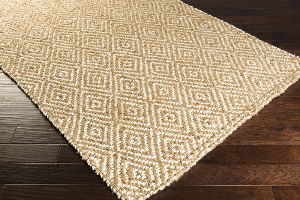 Reeds Diamond Ivory/Beige Area Rug - Image 4