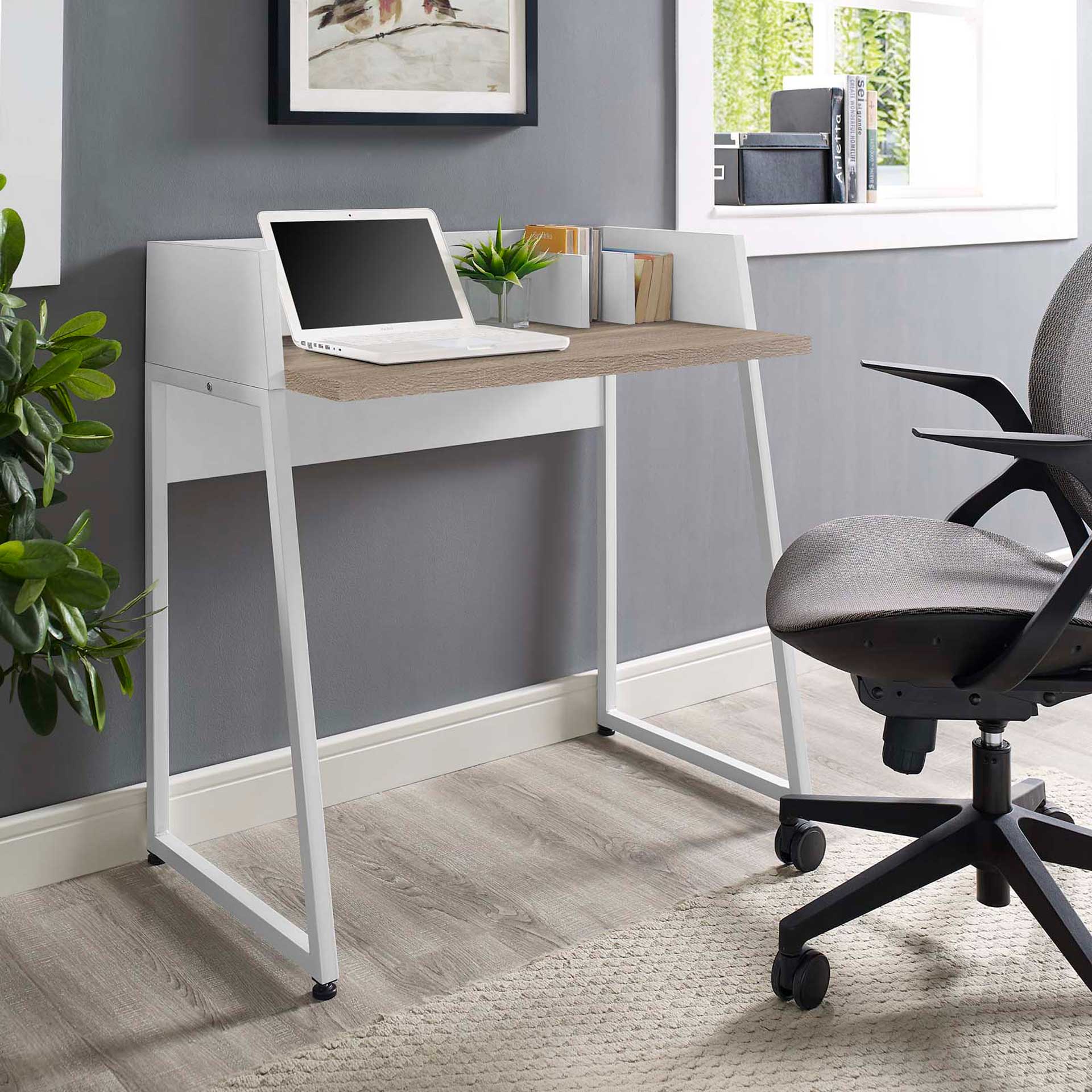 Reedy Wood Writing Desk White Natural - Image 4