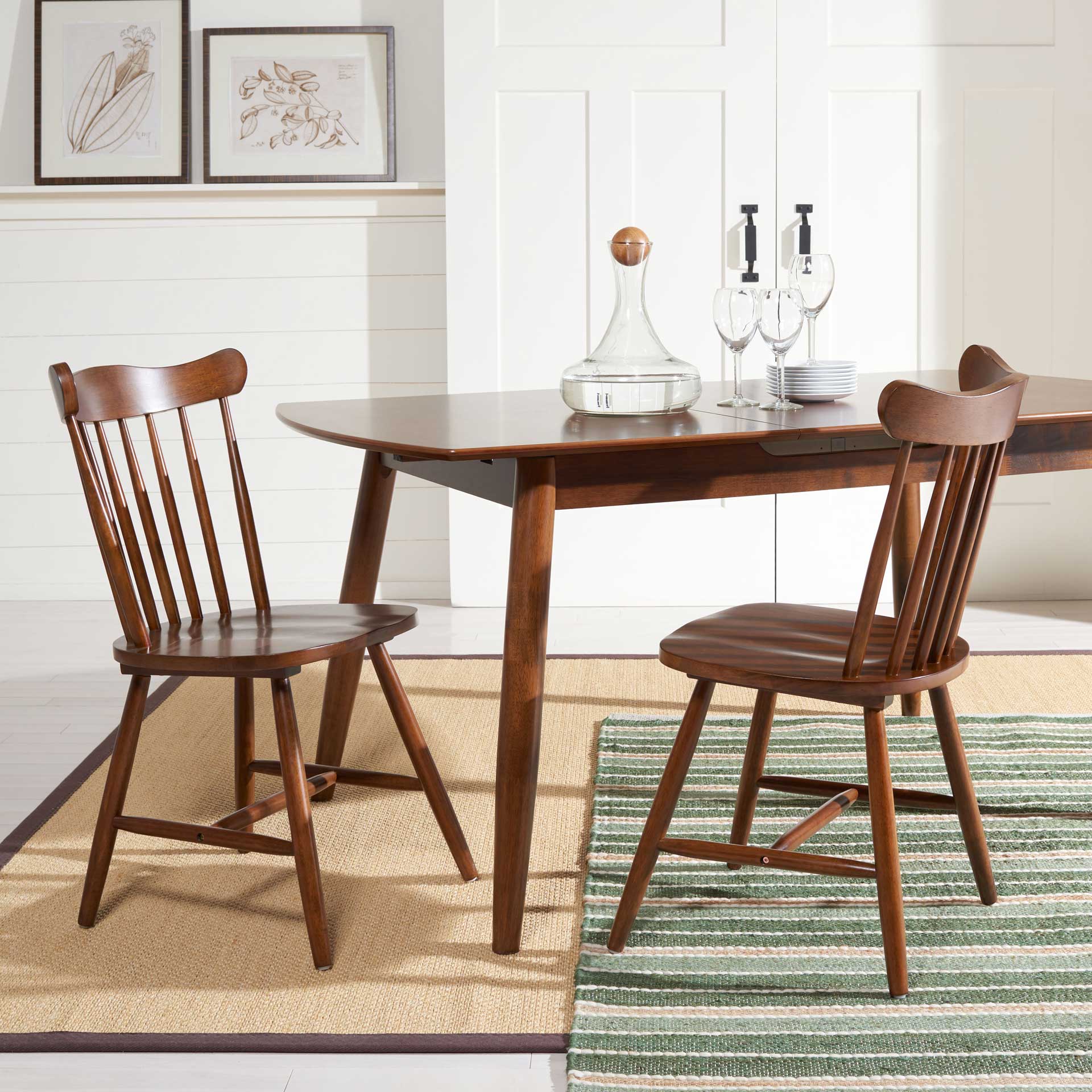 Reese Dining Chair Walnut (Set of 2) - Image 9