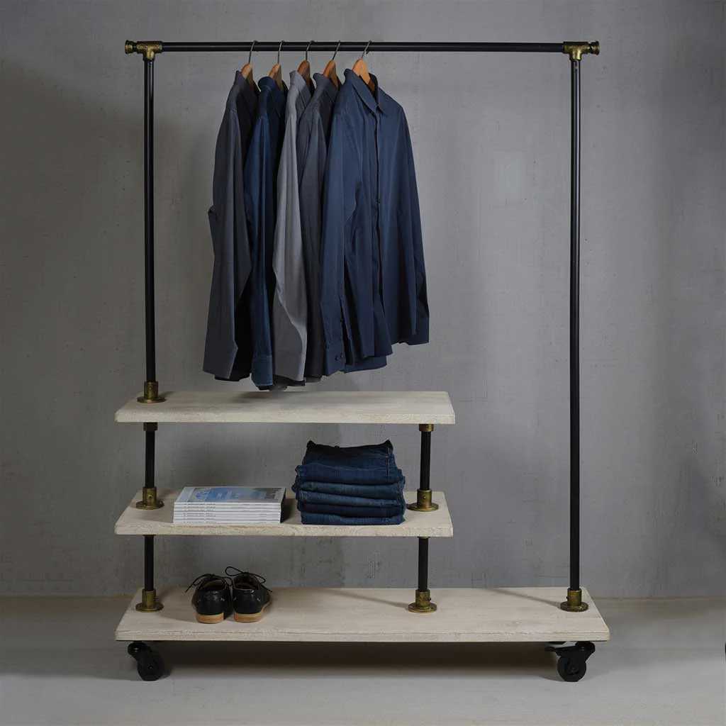 Refined Wood/Iron Hall Rack - Image 3