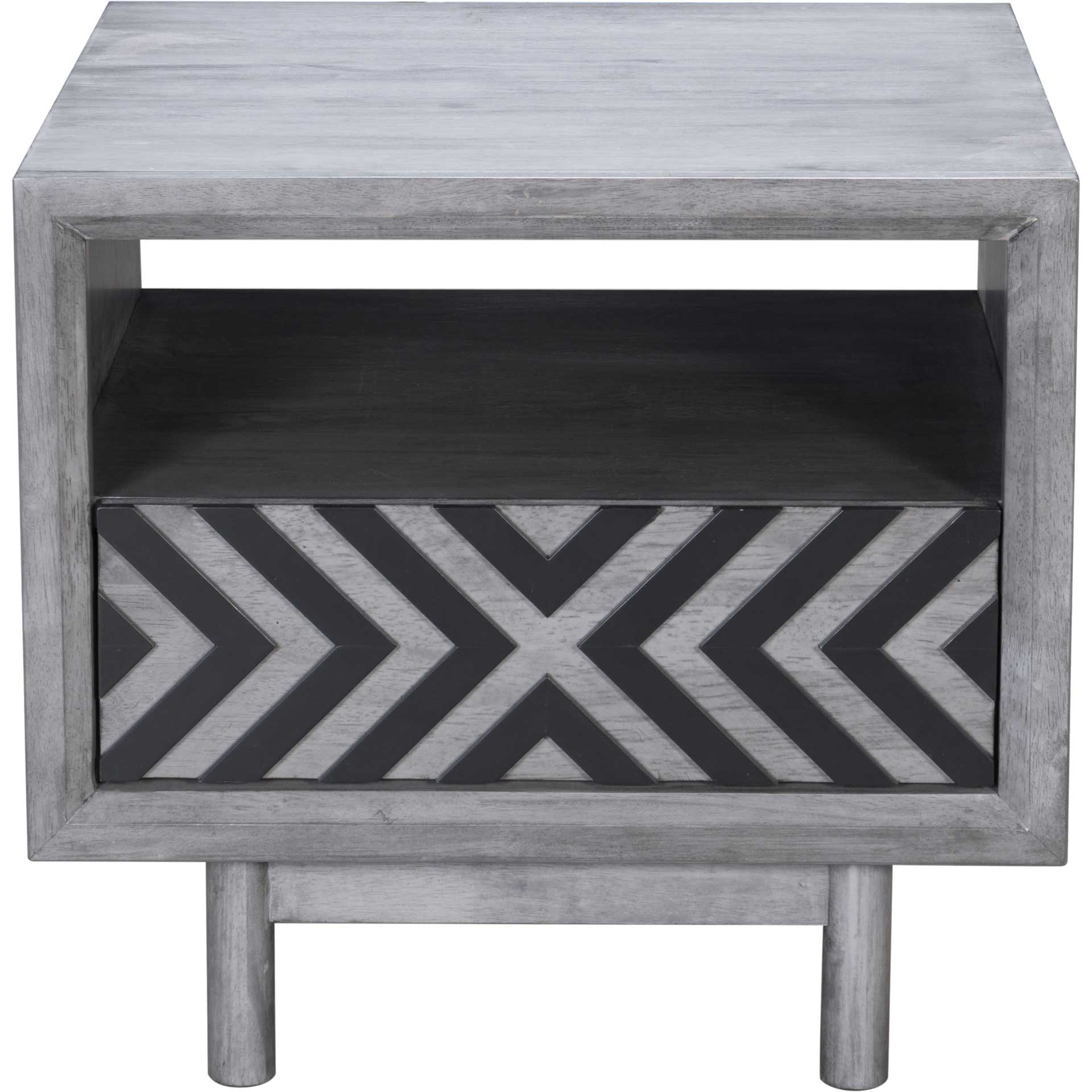 Regents End Table Old Gray - Image 3