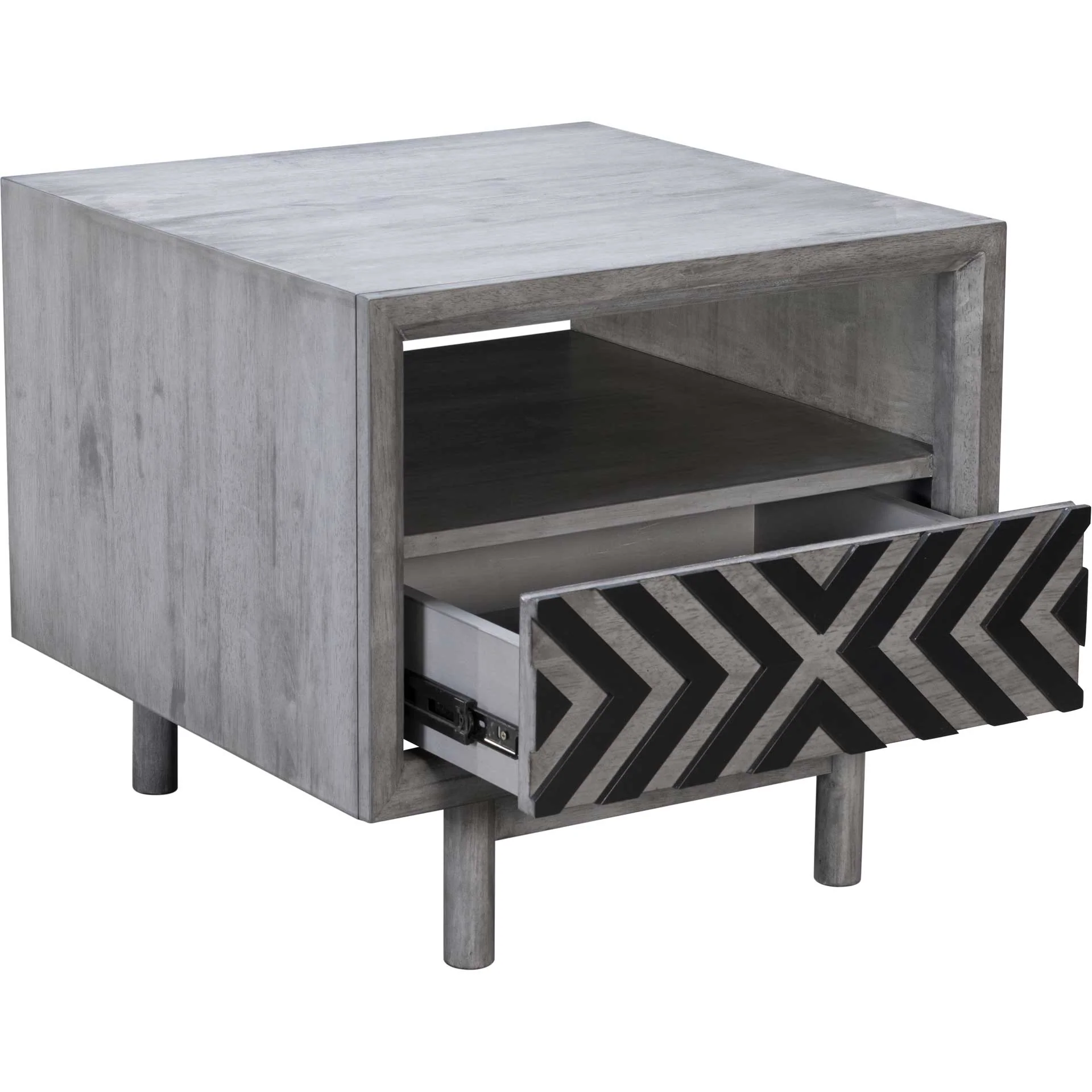 Regents End Table Old Gray - Image 5