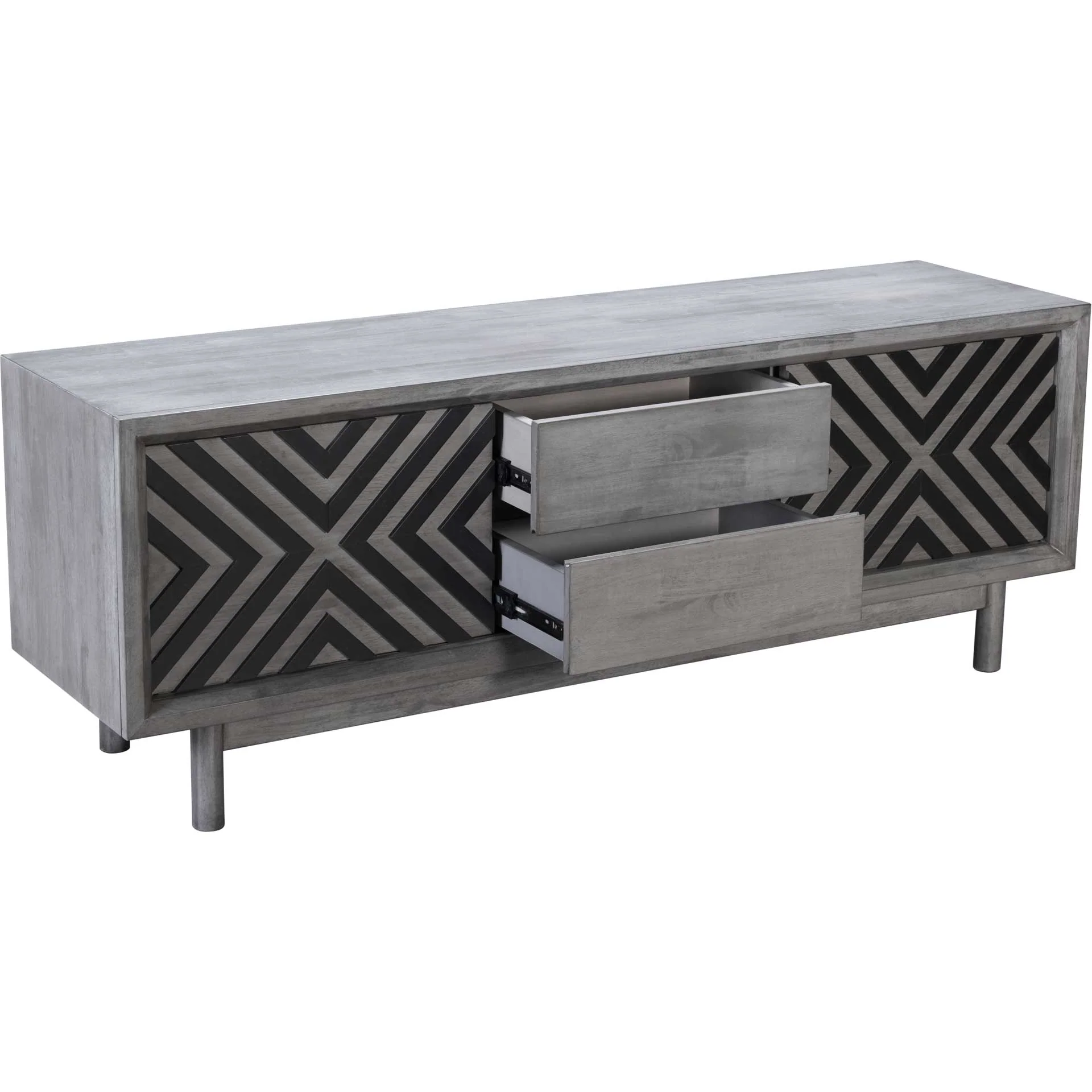 Regents TV Stand Old Gray - Image 5