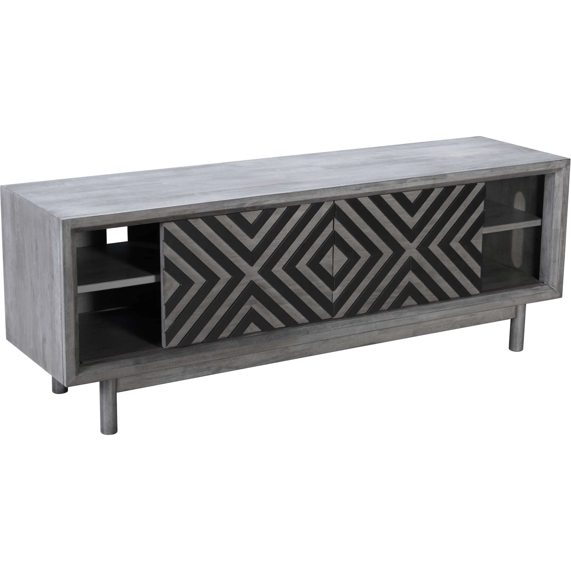 Regents TV Stand Old Gray - Image 6