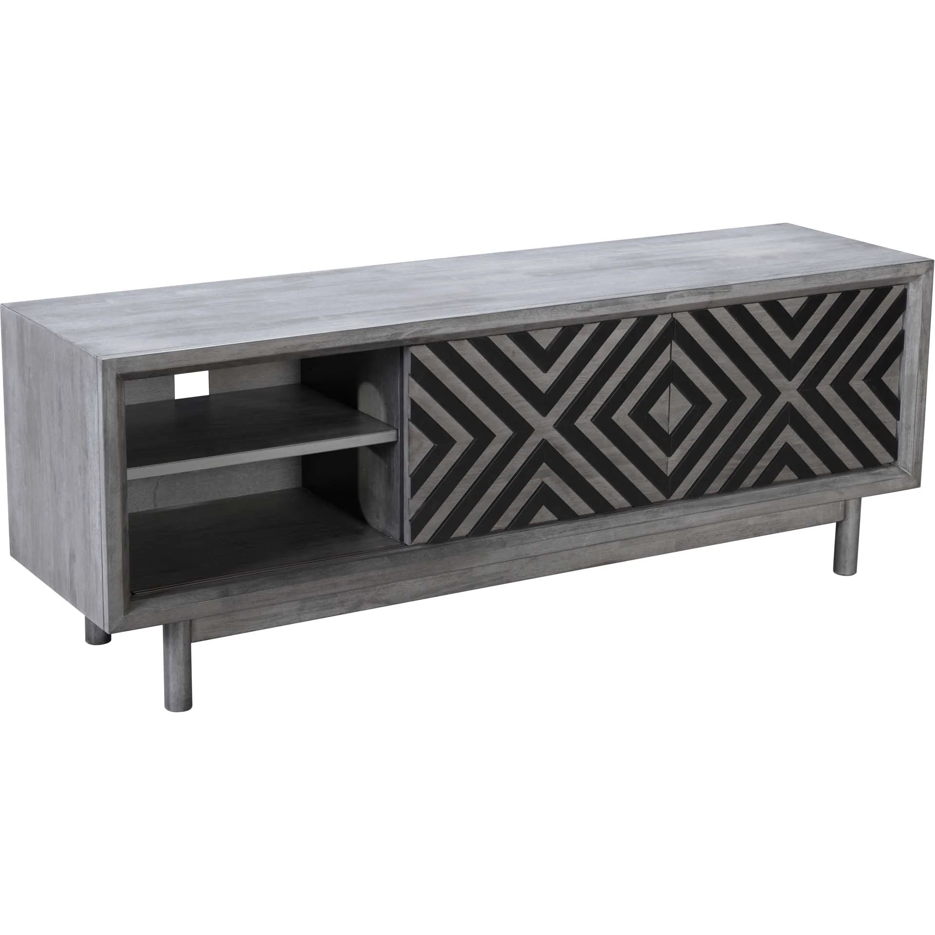 Regents TV Stand Old Gray - Image 7