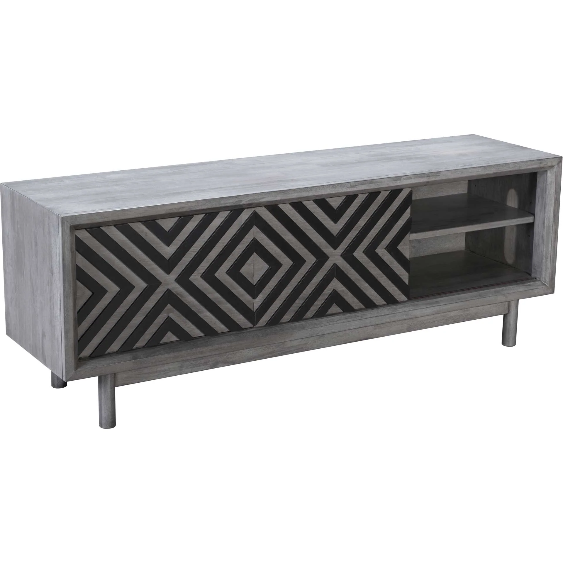 Regents TV Stand Old Gray - Image 8