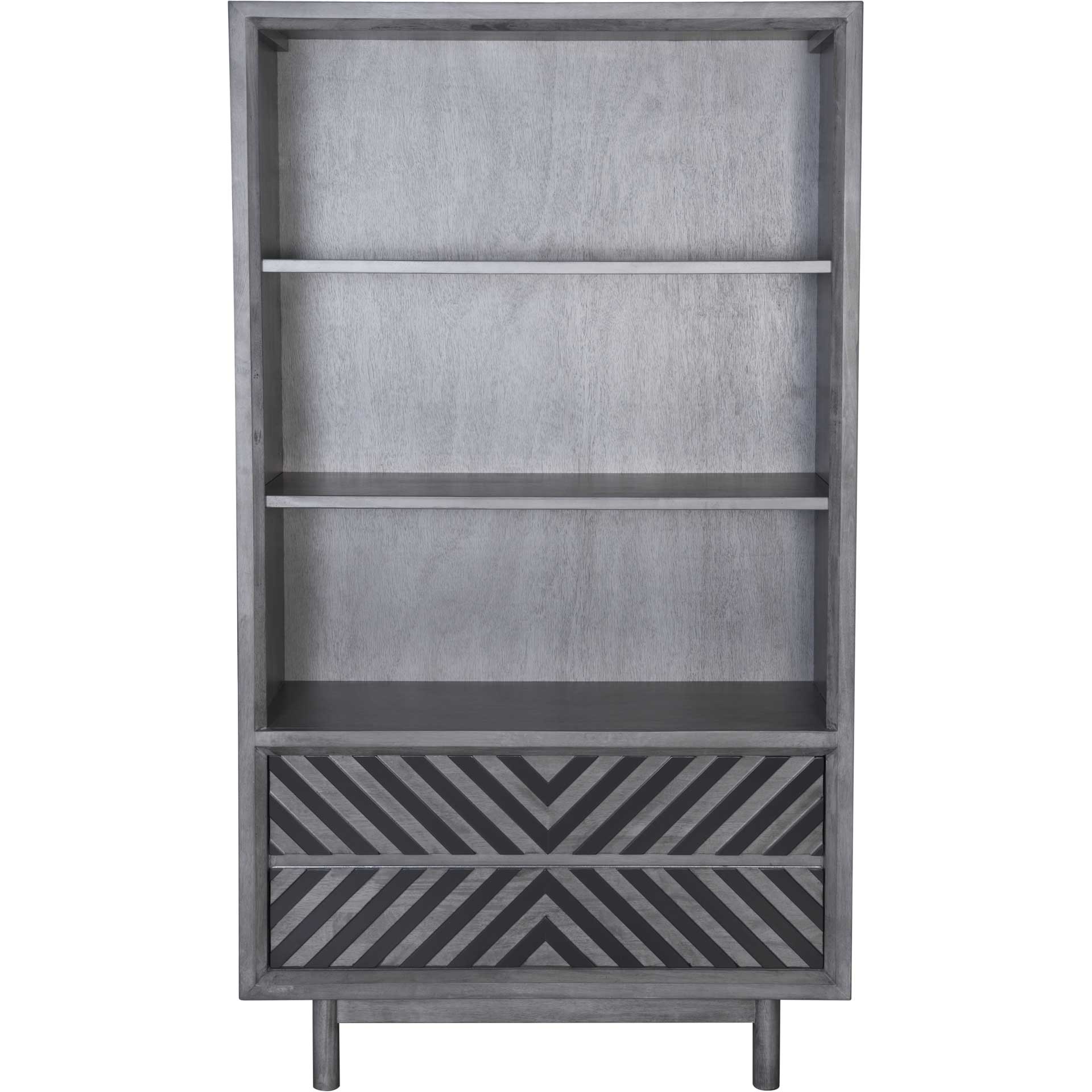 Regents Wide Tall Shelf Old Gray - Image 3