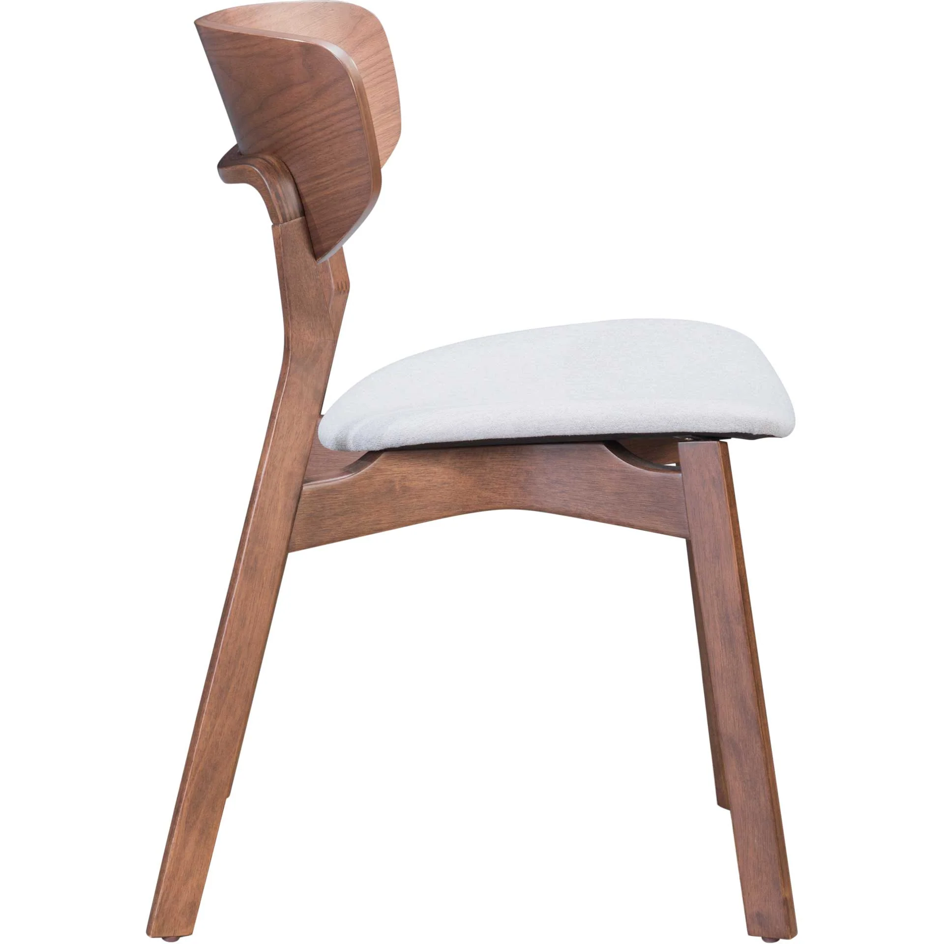 Reid Dining Arm Chair Walnut/Light Gray - Image 2
