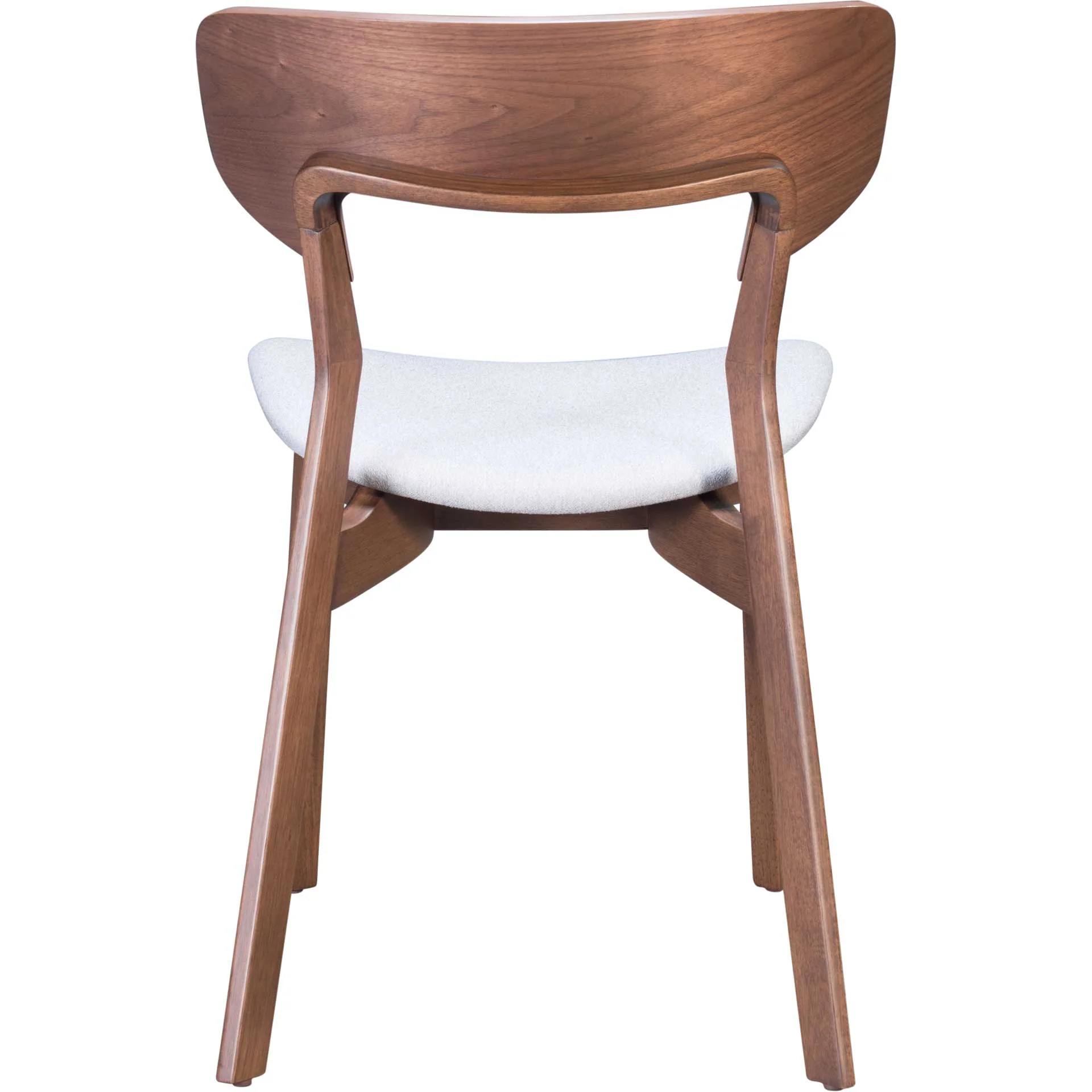 Reid Dining Arm Chair Walnut/Light Gray - Image 4