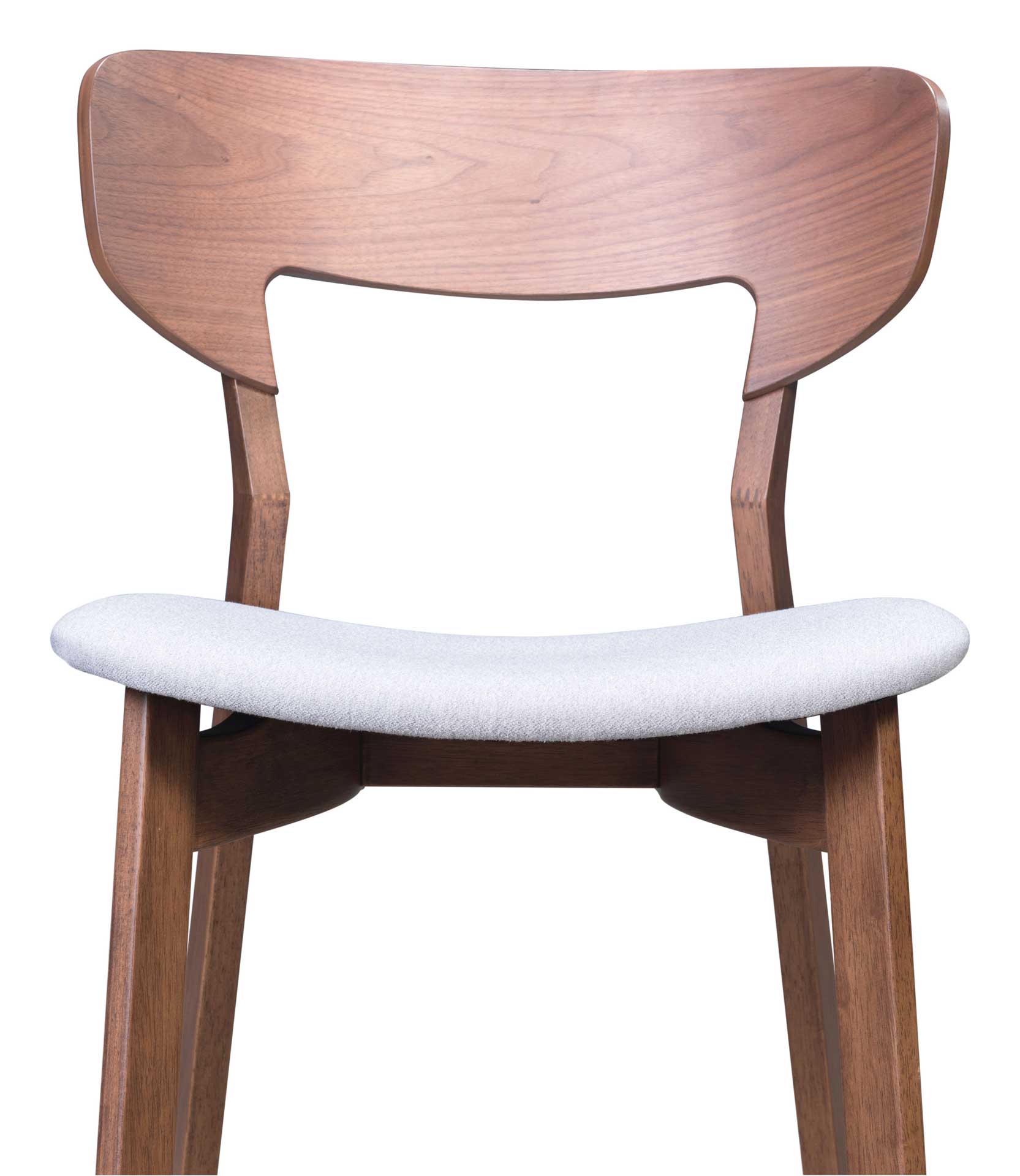 Reid Dining Arm Chair Walnut/Light Gray - Image 5