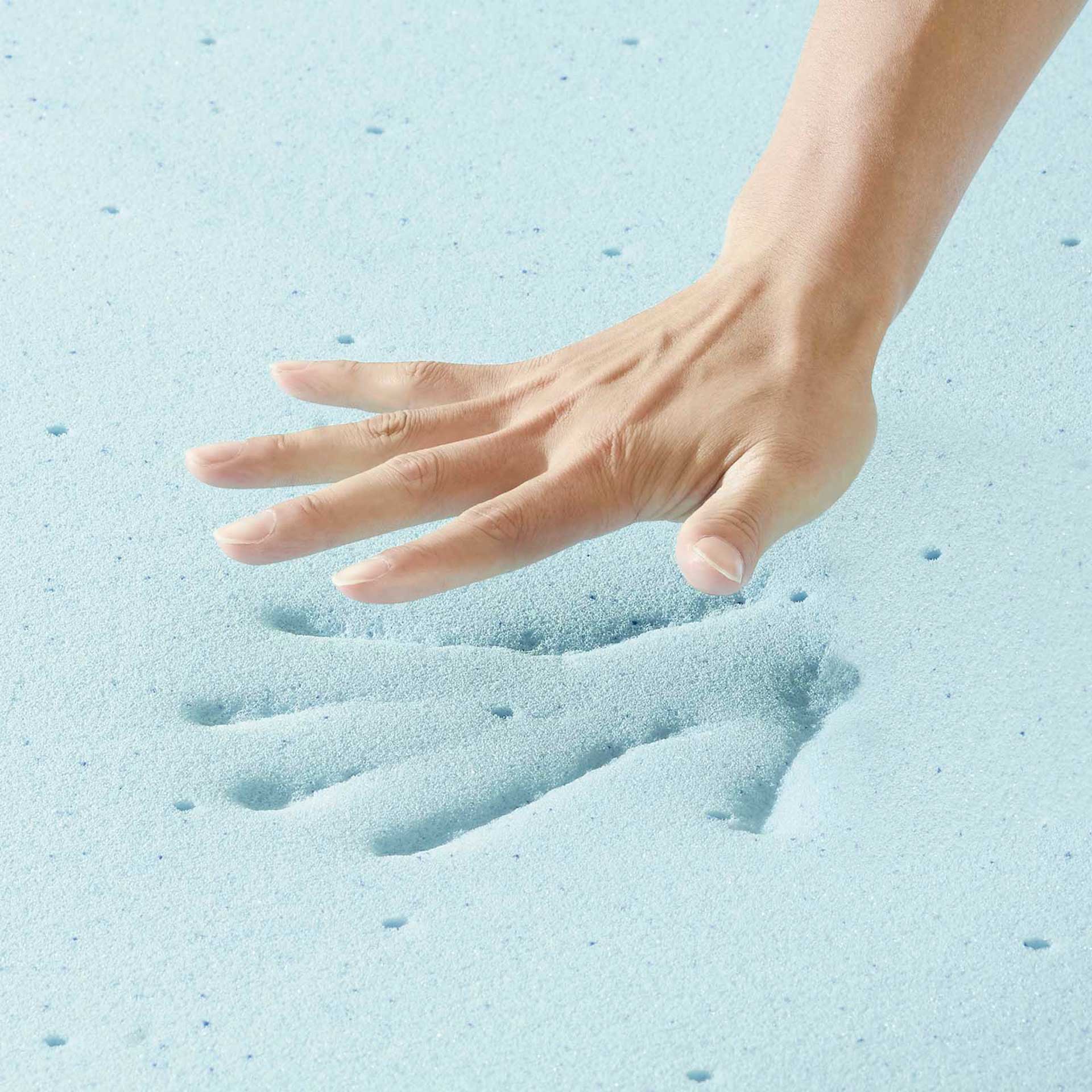 Relax 2" Gel Memory Foam Mattress Topper White - Image 7