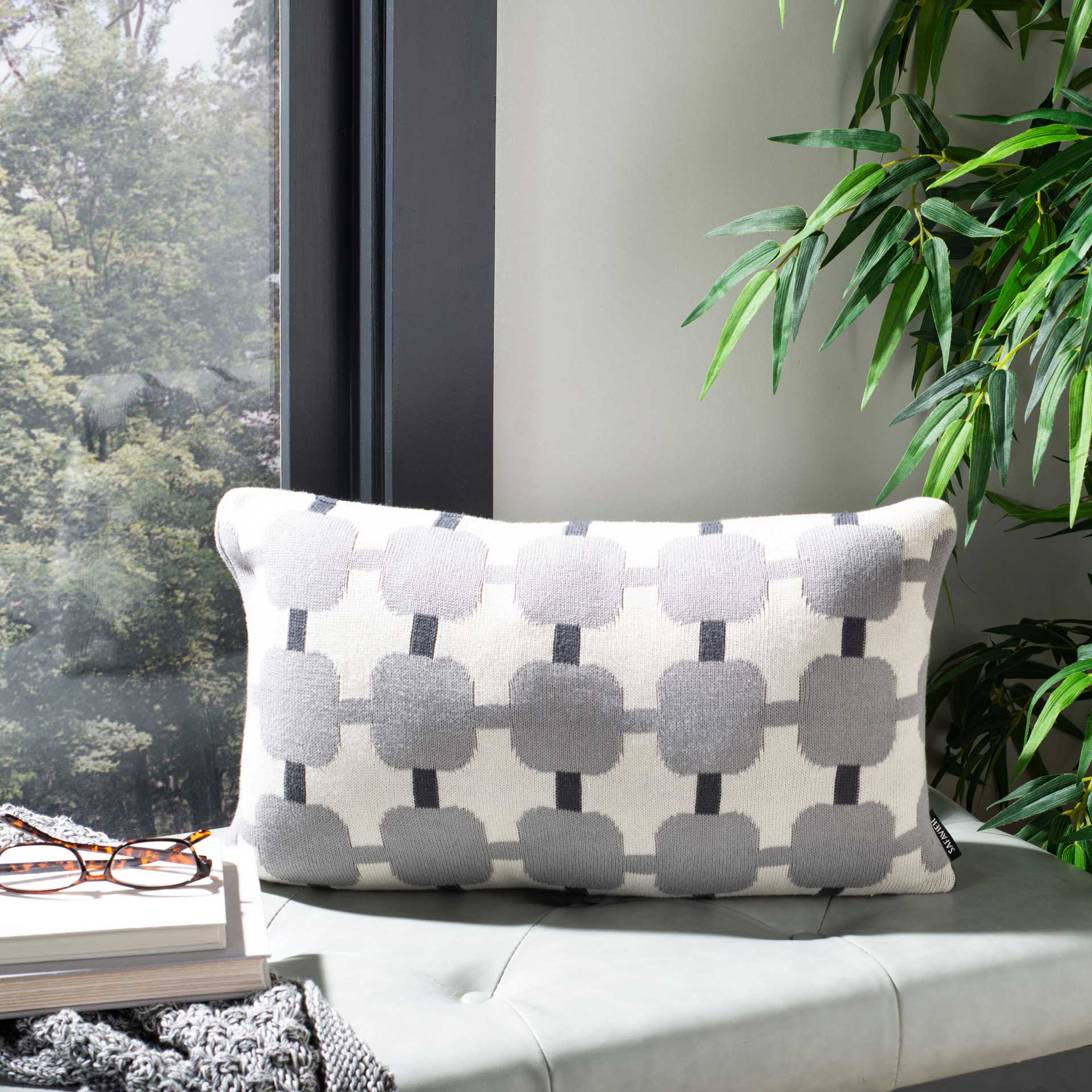 Relay Square Pillow Light Gray/Dark Gray - Image 5