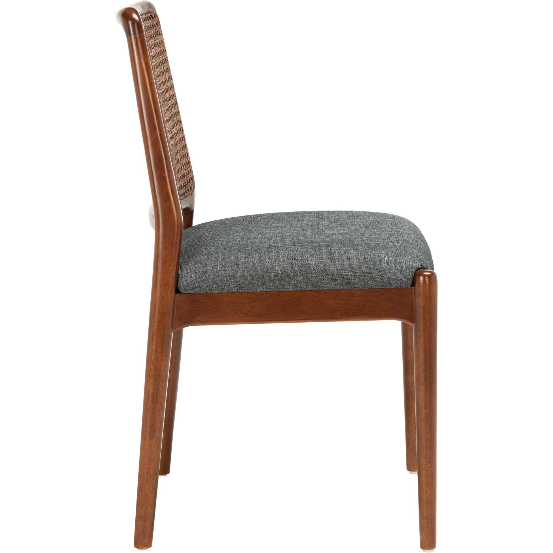Remi Rattan Dining Chair Brown/Gray (Set of 2) - Image 3