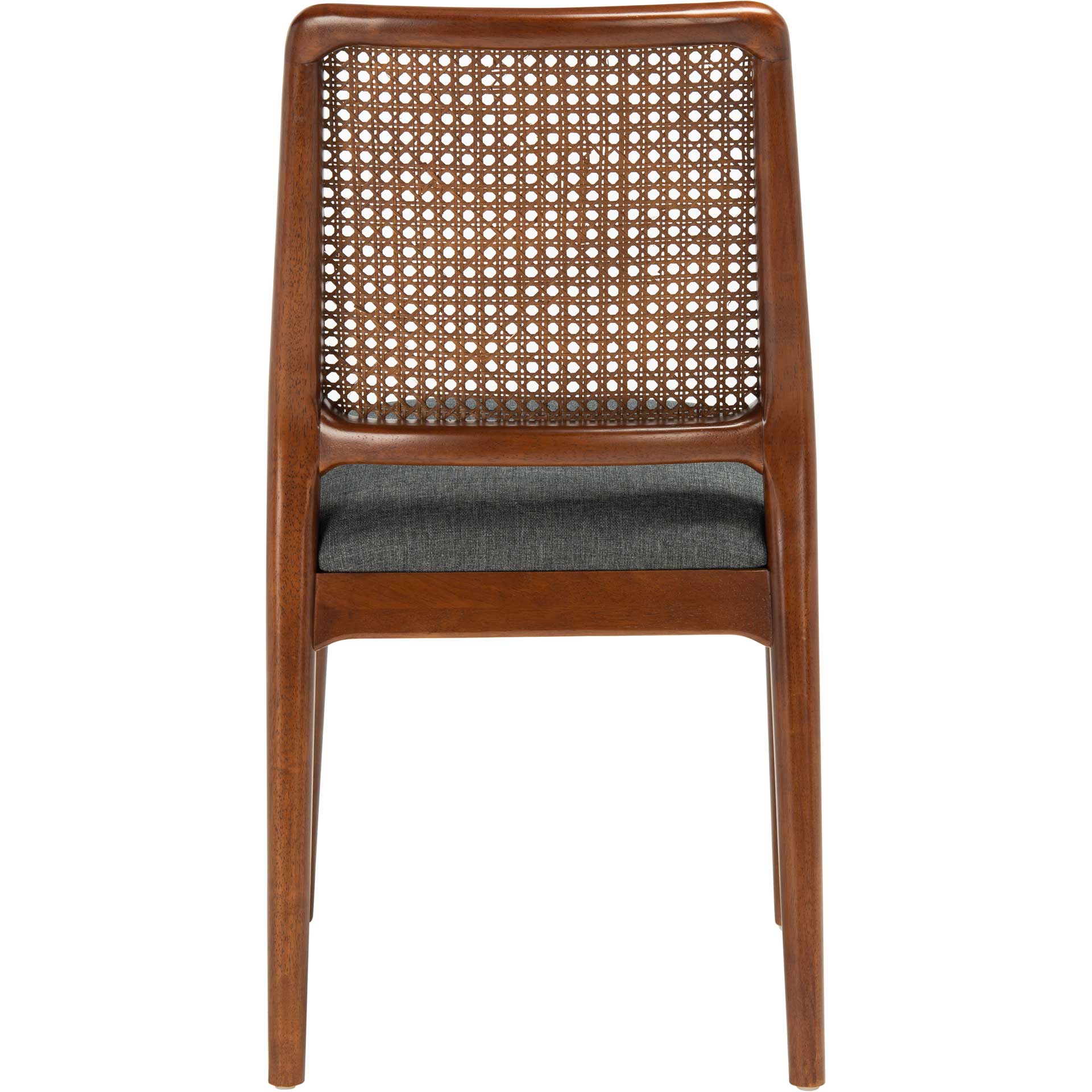 Remi Rattan Dining Chair Brown/Gray (Set of 2) - Image 4