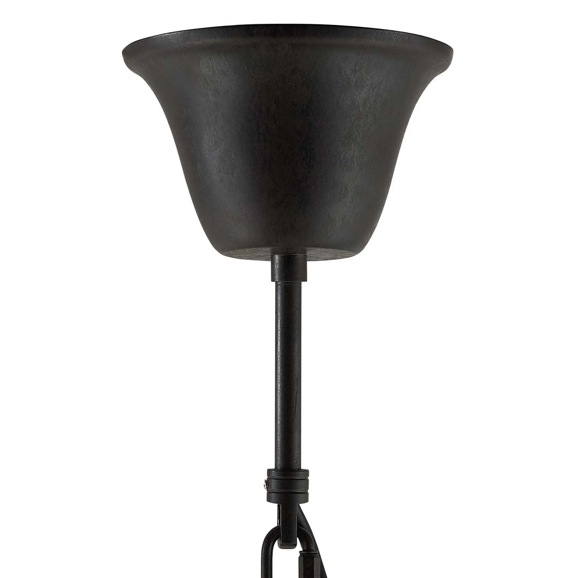Remington Glass and Metal Pendant Chandelier Black - Image 4