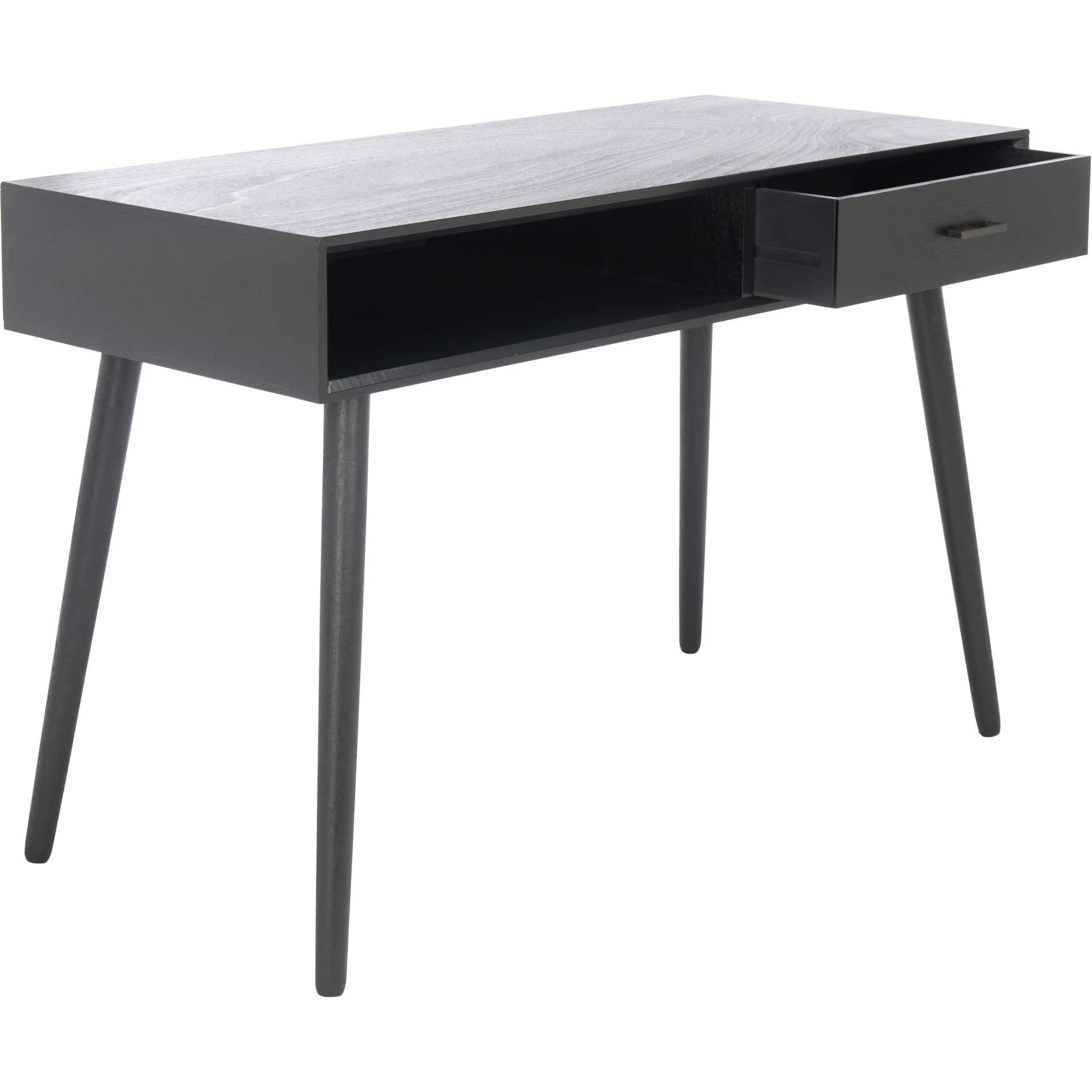 Remma 1 Drawer Writing Desk Black - Image 2