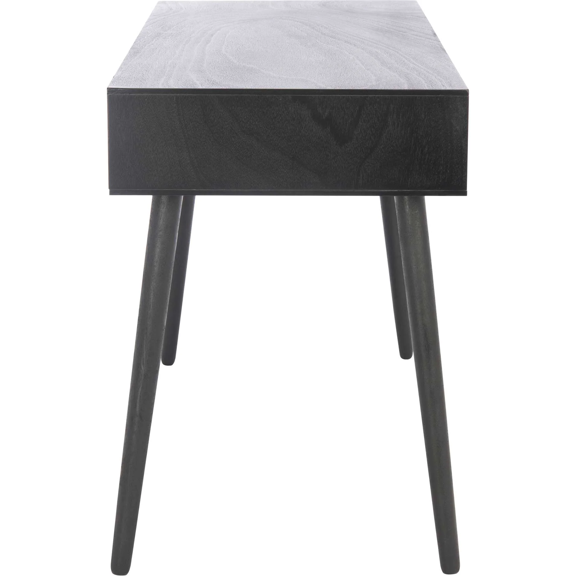 Remma 1 Drawer Writing Desk Black - Image 3