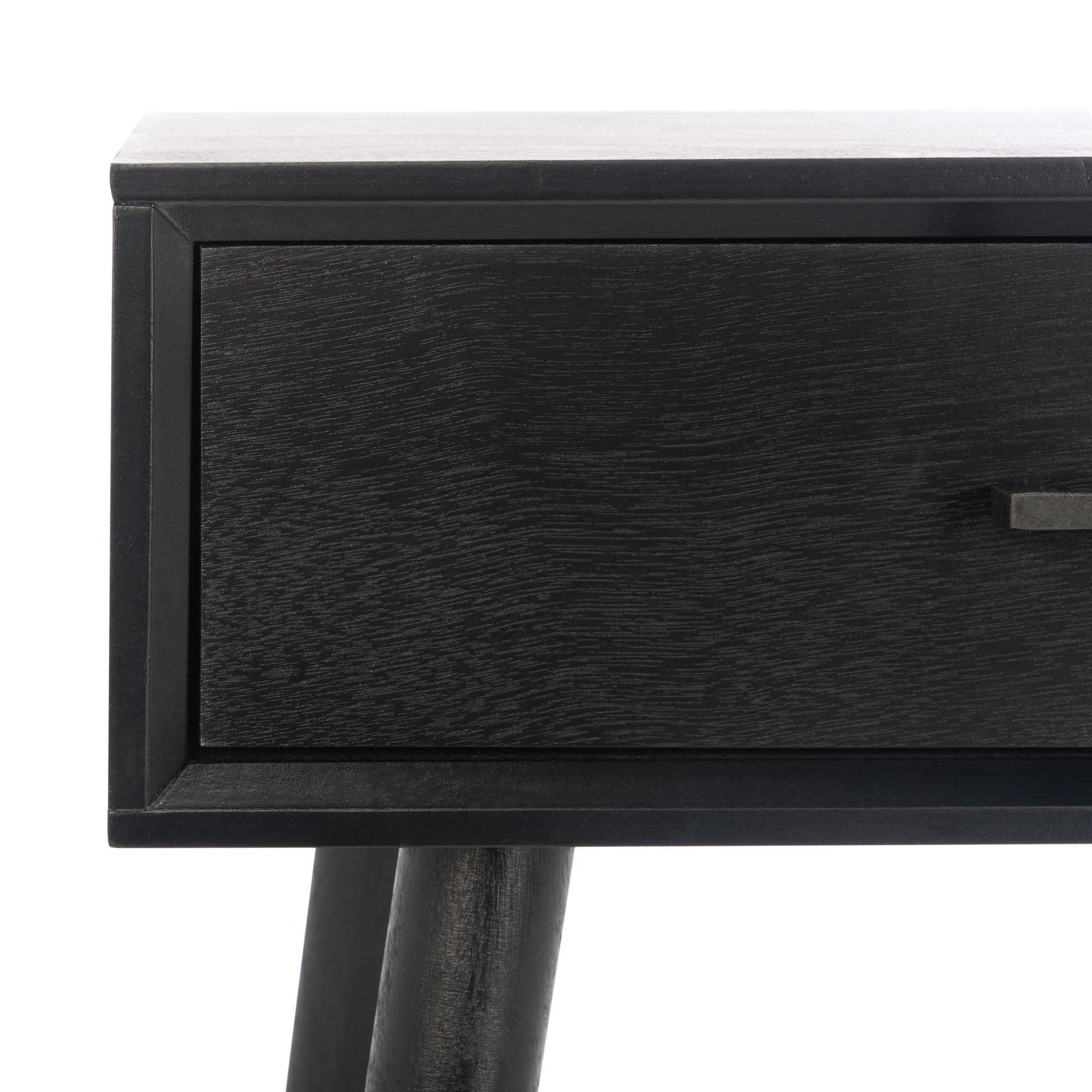 Remma 1 Drawer Writing Desk Black - Image 5