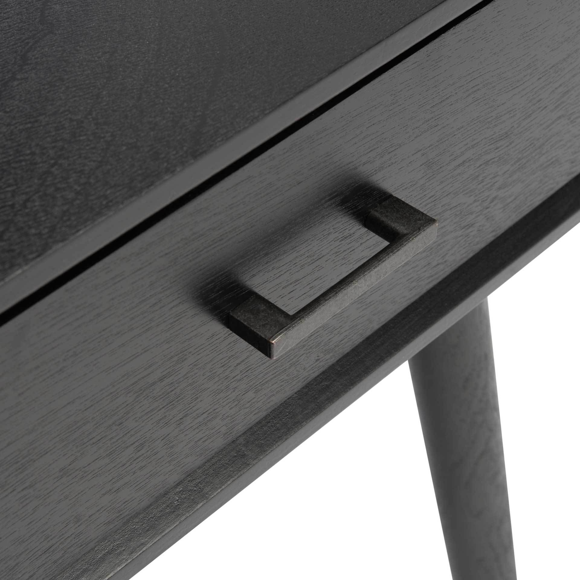 Remma 1 Drawer Writing Desk Black - Image 6