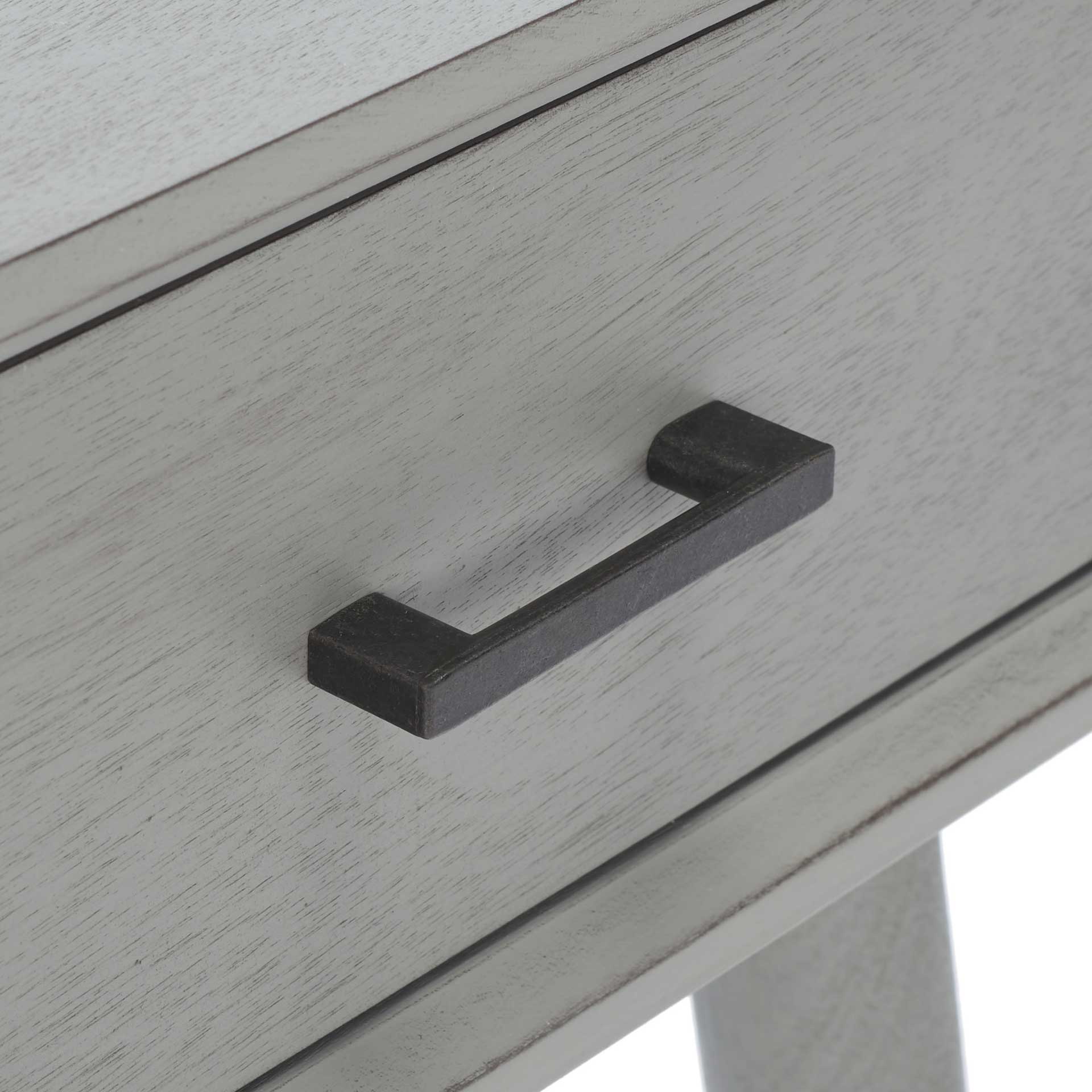 Remma 1 Drawer Writing Desk Distressed Gray - Image 6