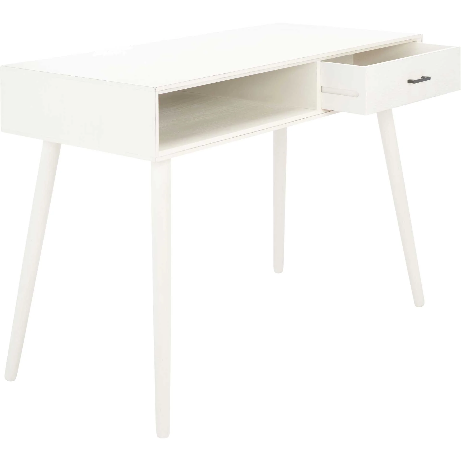 Remma 1 Drawer Writing Desk Distressed White - Image 2