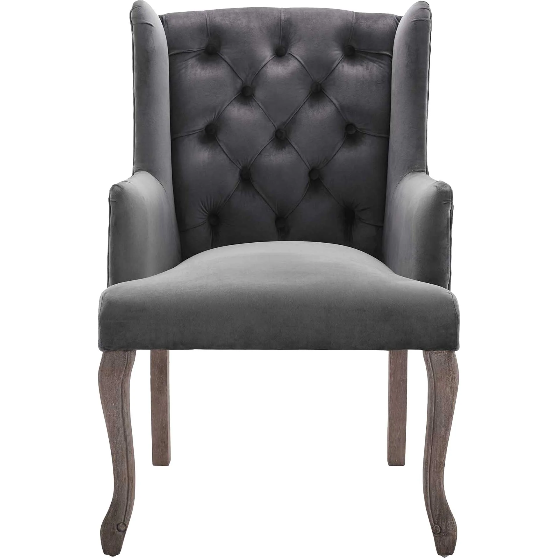 Remy Velvet Armchair Gray - Image 2