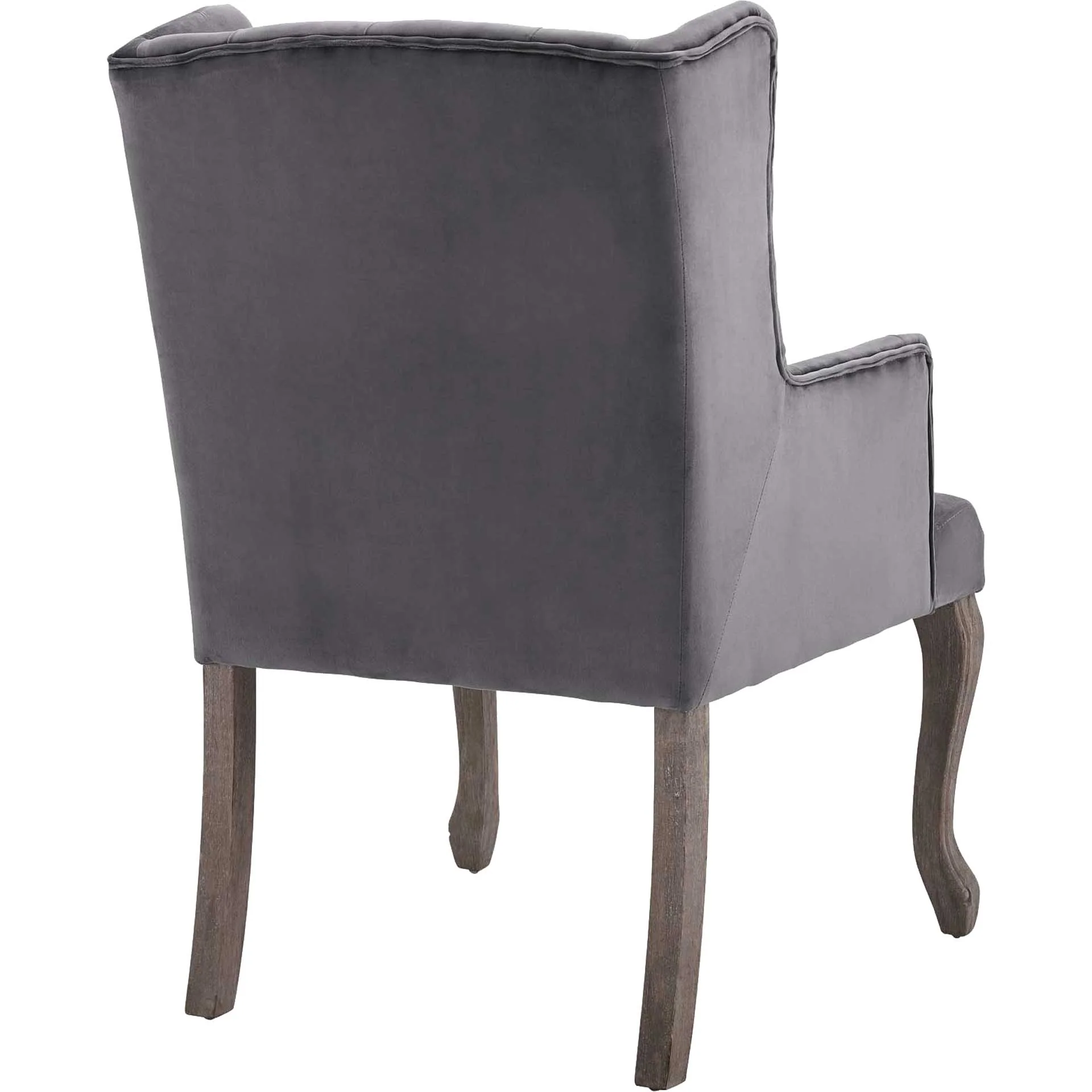 Remy Velvet Armchair Gray - Image 4
