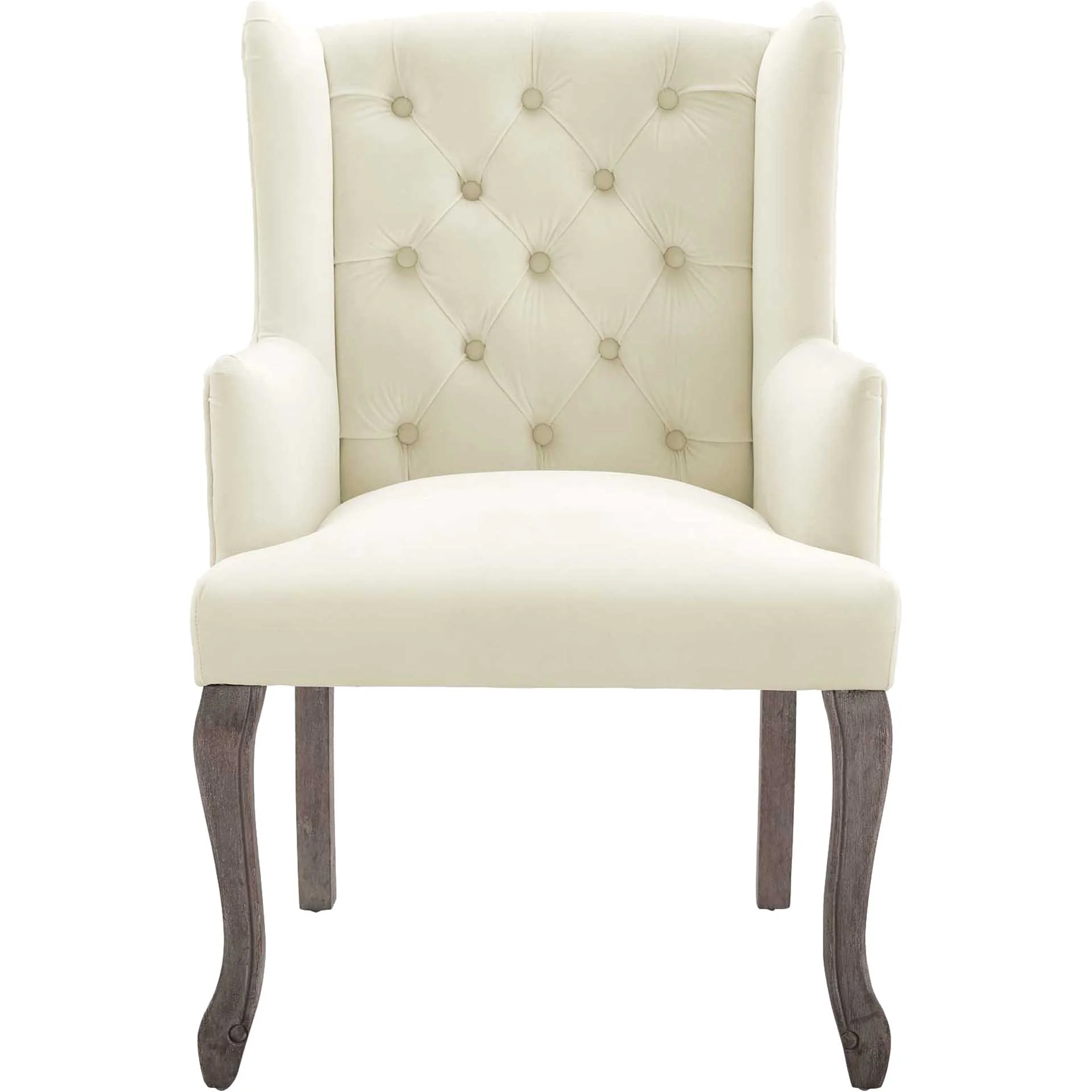 Remy Velvet Armchair Ivory - Image 2