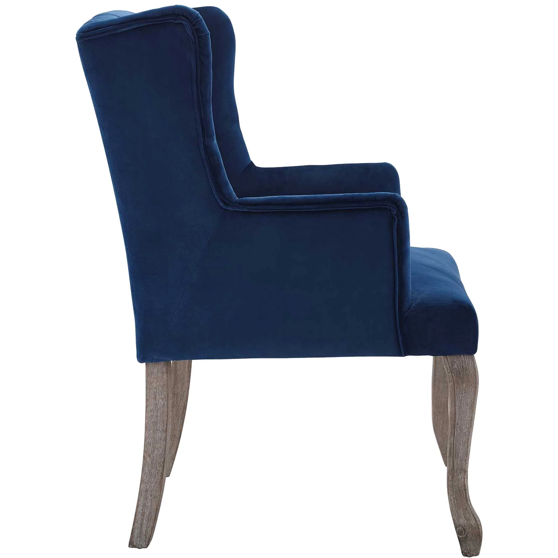 Remy Velvet Armchair Navy - Image 3