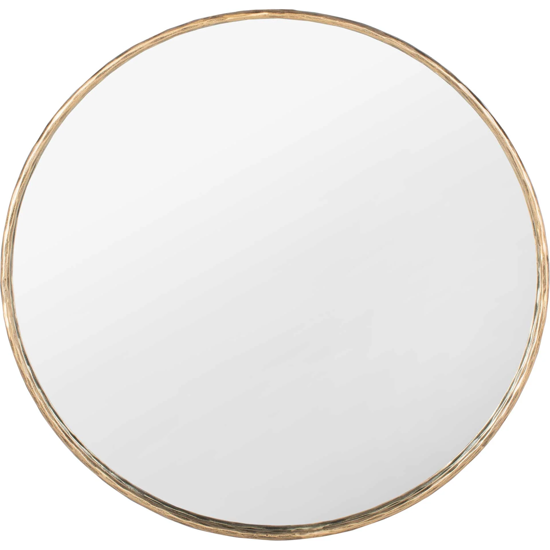 Renato Round Metal Mirror Brass - Image 2