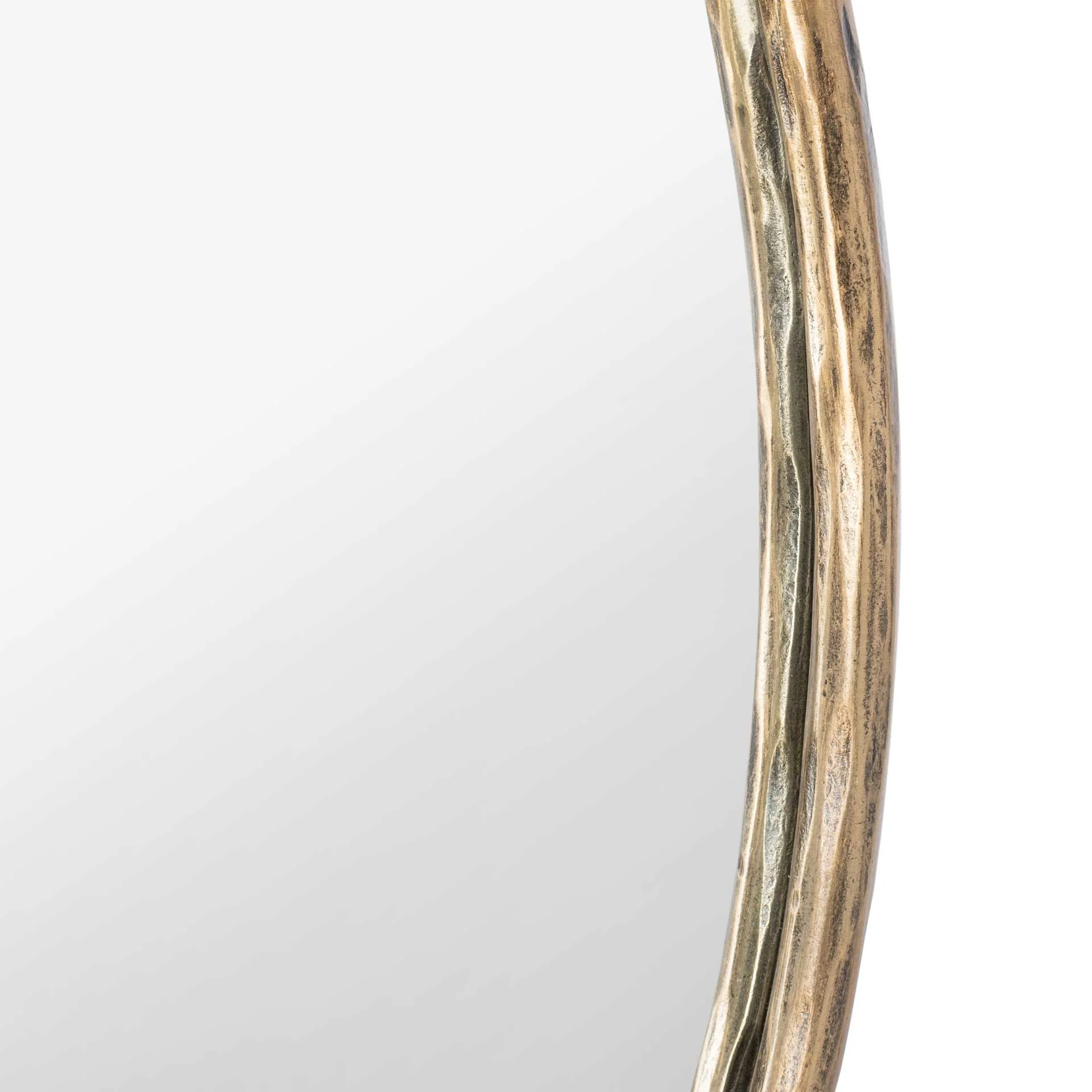 Renato Round Metal Mirror Brass - Image 3