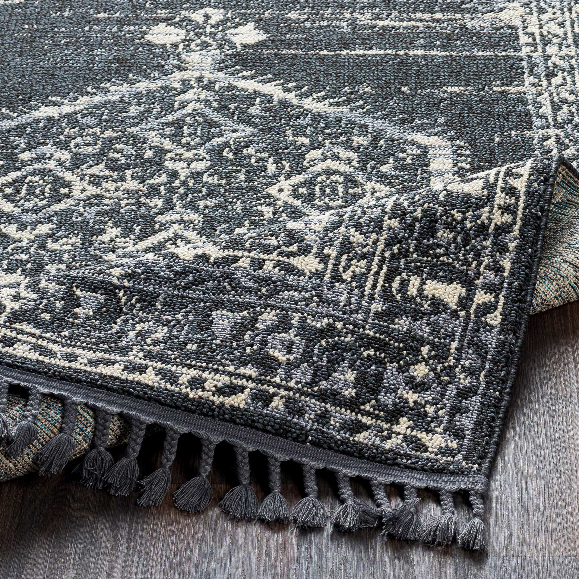 Restoration Charcoal/Cream Runner Rug - Image 3