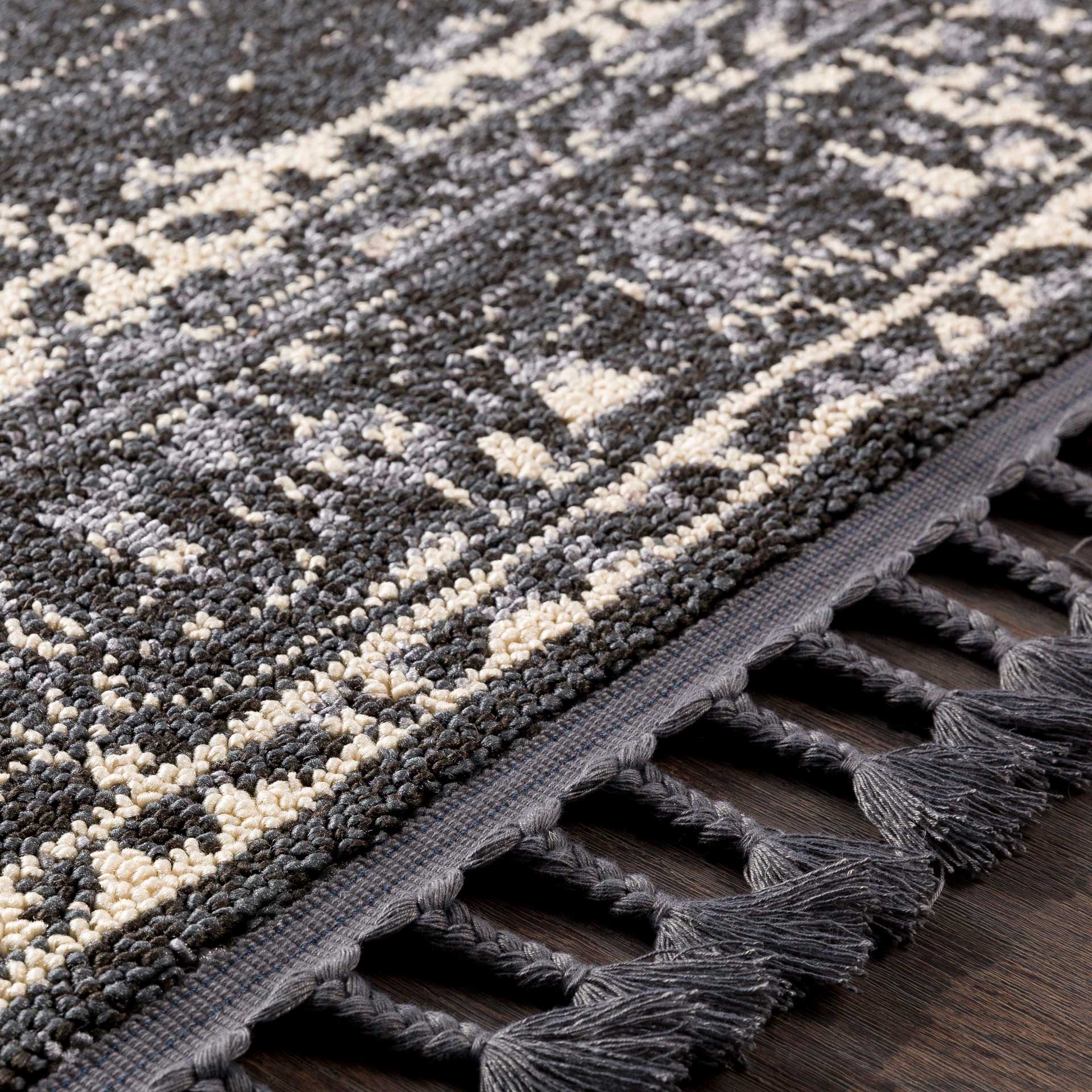 Restoration Charcoal/Cream Runner Rug - Image 5