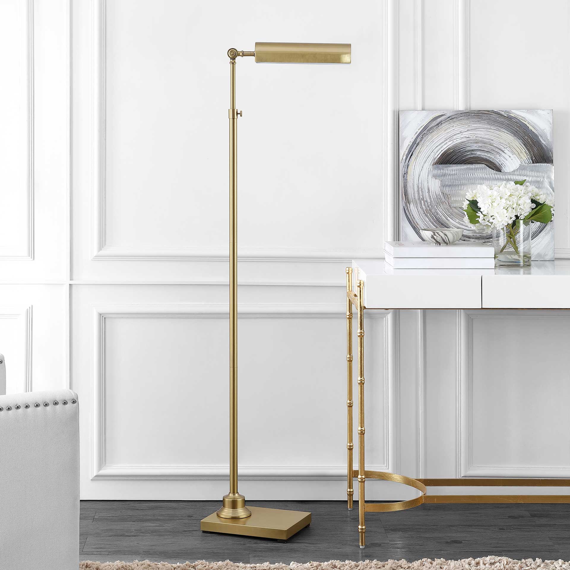 Restore Floor Lamp Brass Gold - Image 3