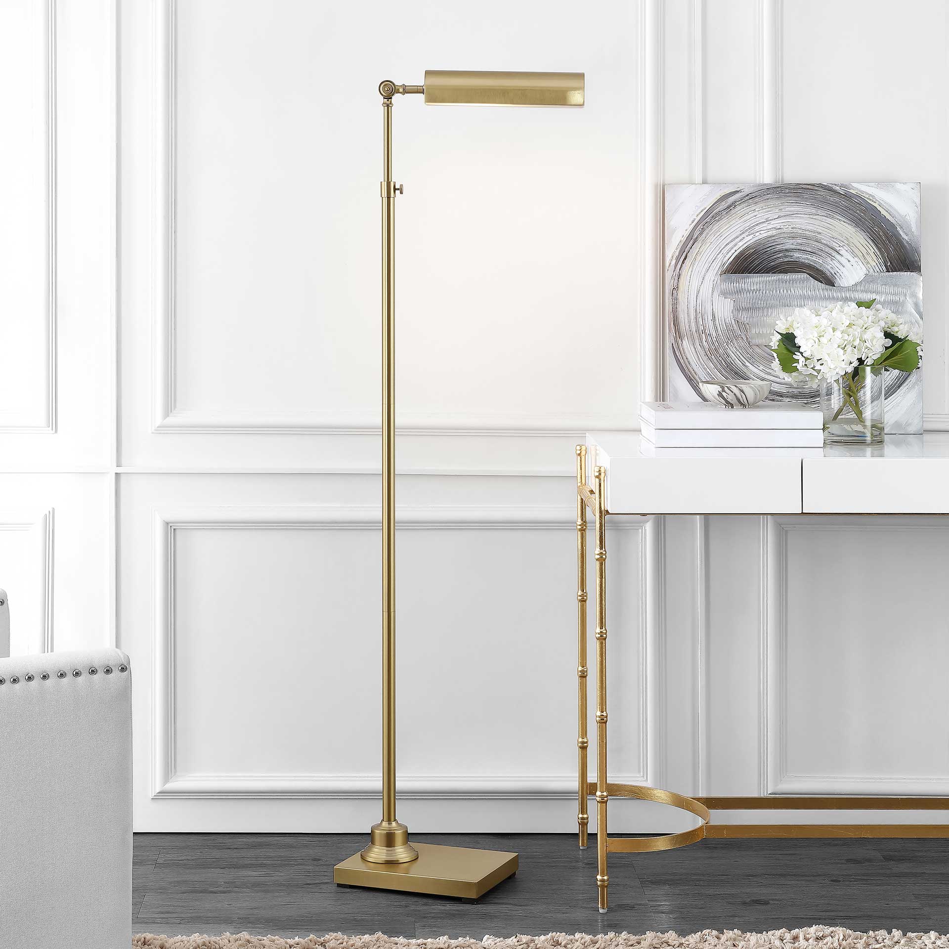 Restore Floor Lamp Brass Gold - Image 4